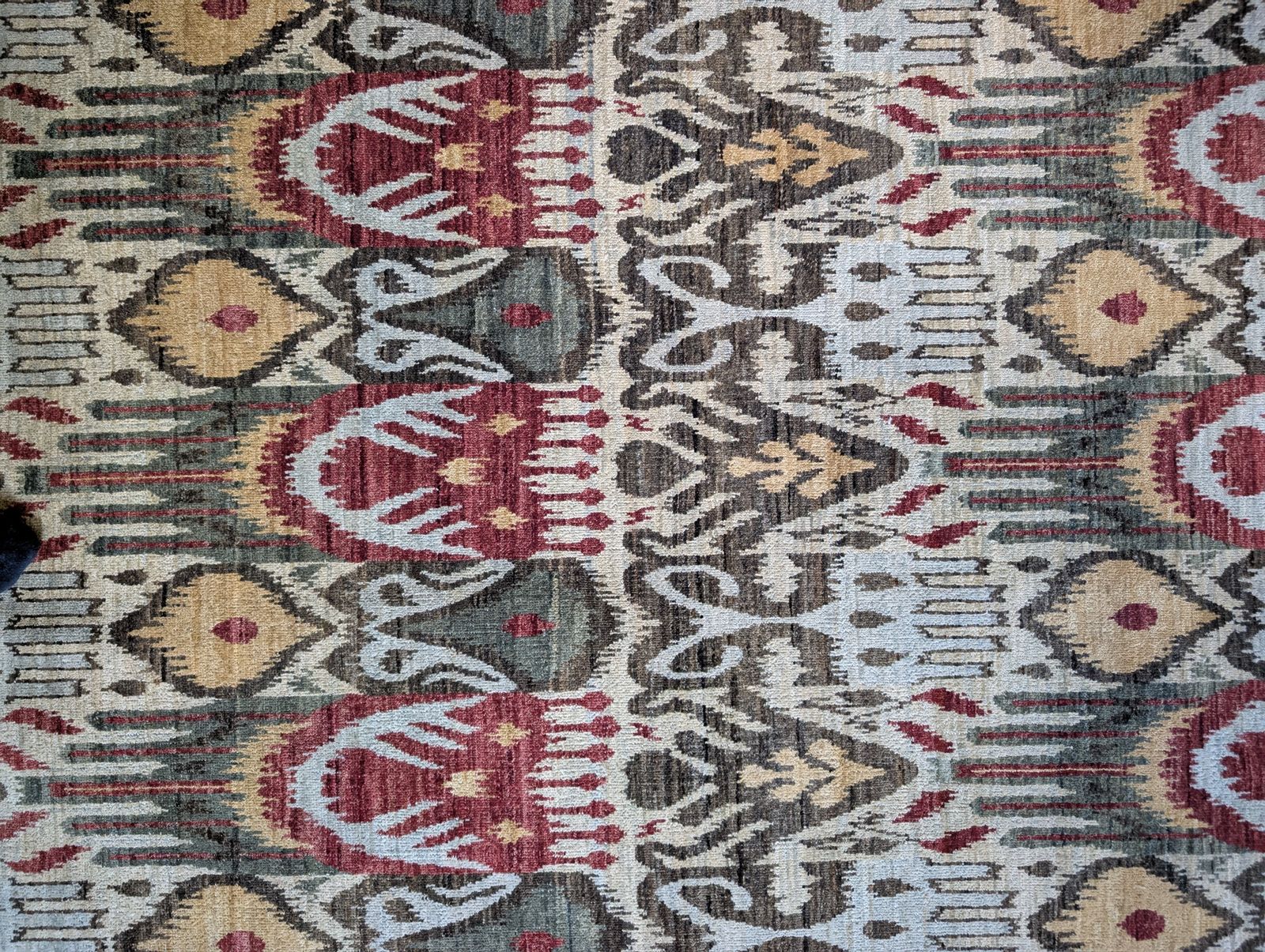 Luke Irwin Ikat 7 Hand Knotted Custom Rug (5.35x1.83m) £16.8k Rrp photo for sale