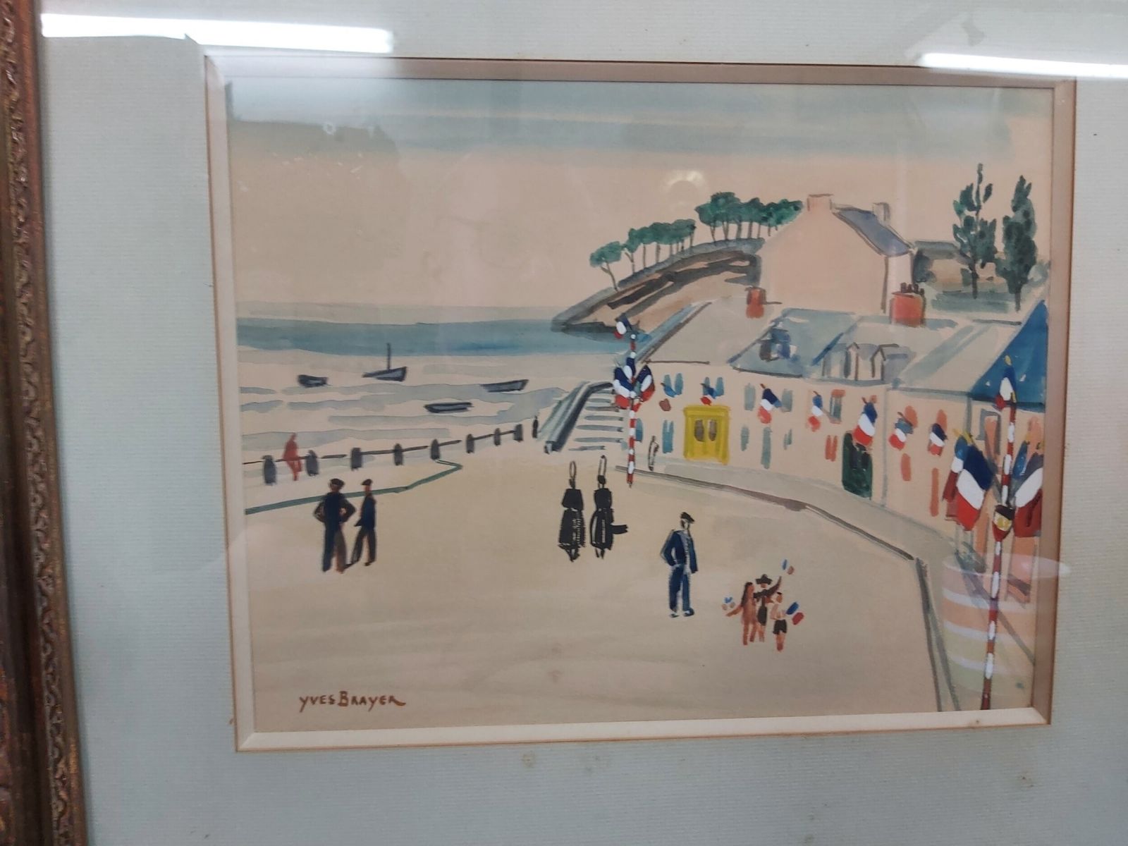 Water Colour By Yves Brayer (French, 1907 1990) photo vinterior