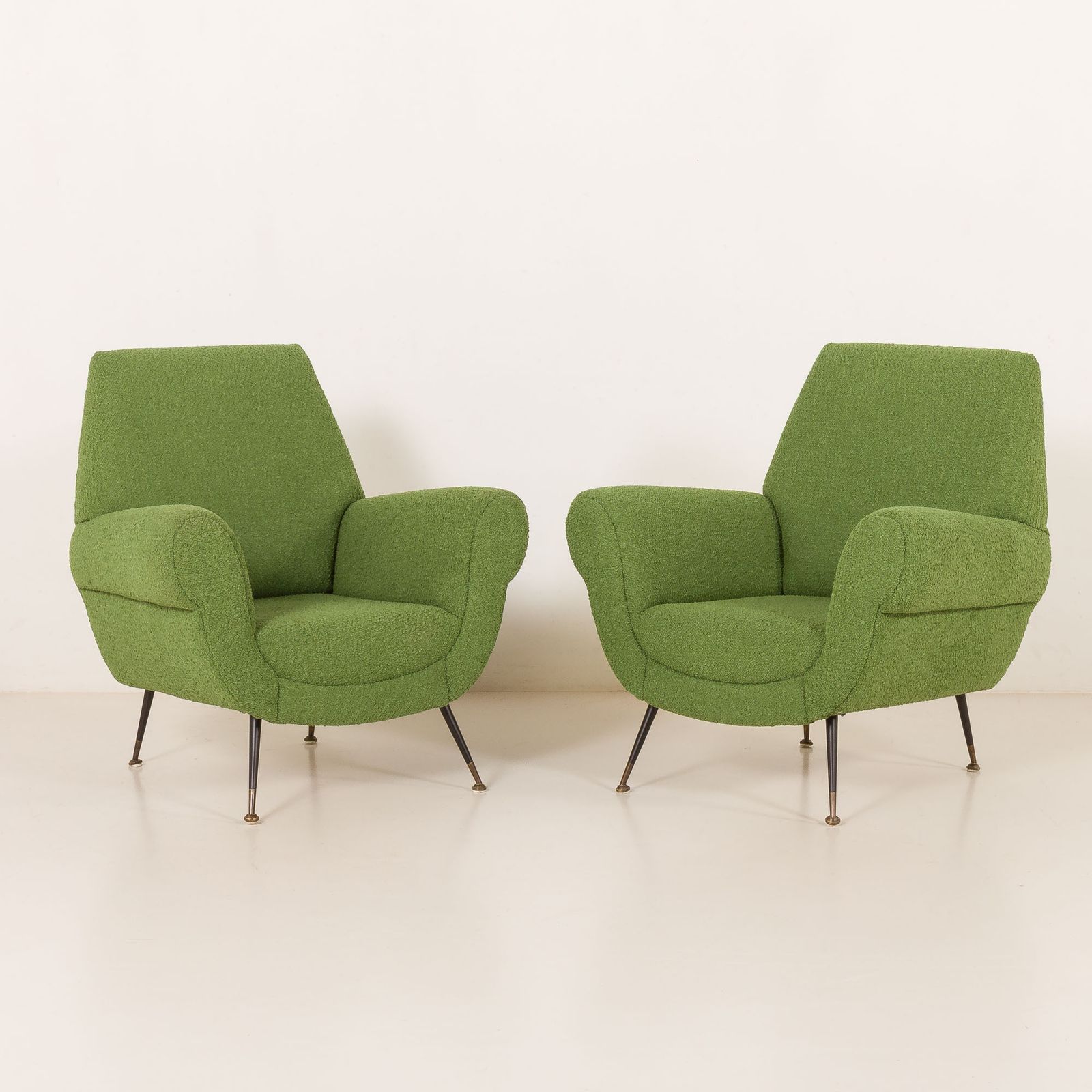 Gigi Radice Attr To. Lounge Chairs, Set Of Two, 1960s photo for sale