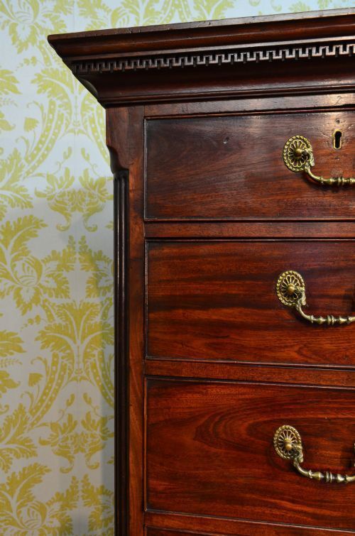 Beautiful George III Mahogany Chest On Chest photo Furniture