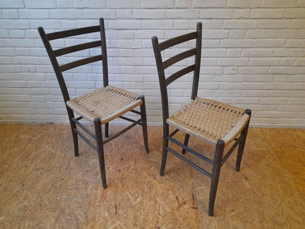 Pair Of Italian Bistro Chairs photo for sale