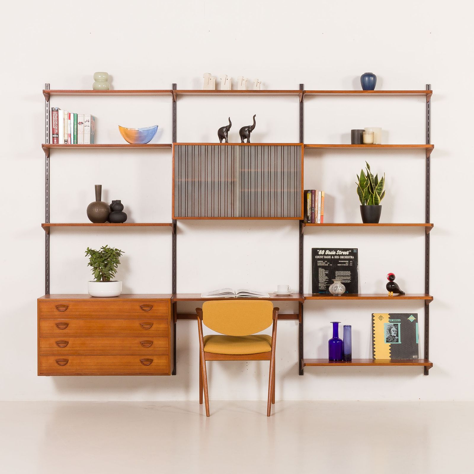 Kai Kristiansen Shelving Unit In Teak By Fm Mobler, Denmark, 1960s photo for sale