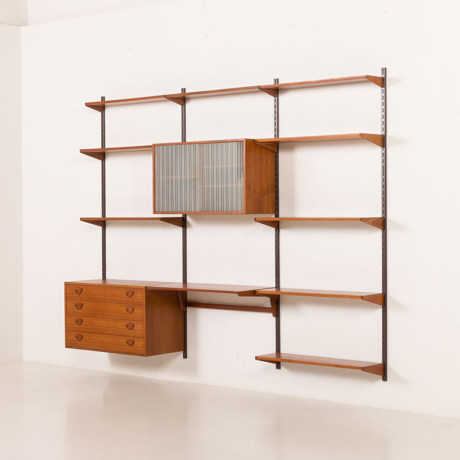 Kai Kristiansen Shelving Unit In Teak By Fm Mobler, Denmark, 1960s photo 3493.0