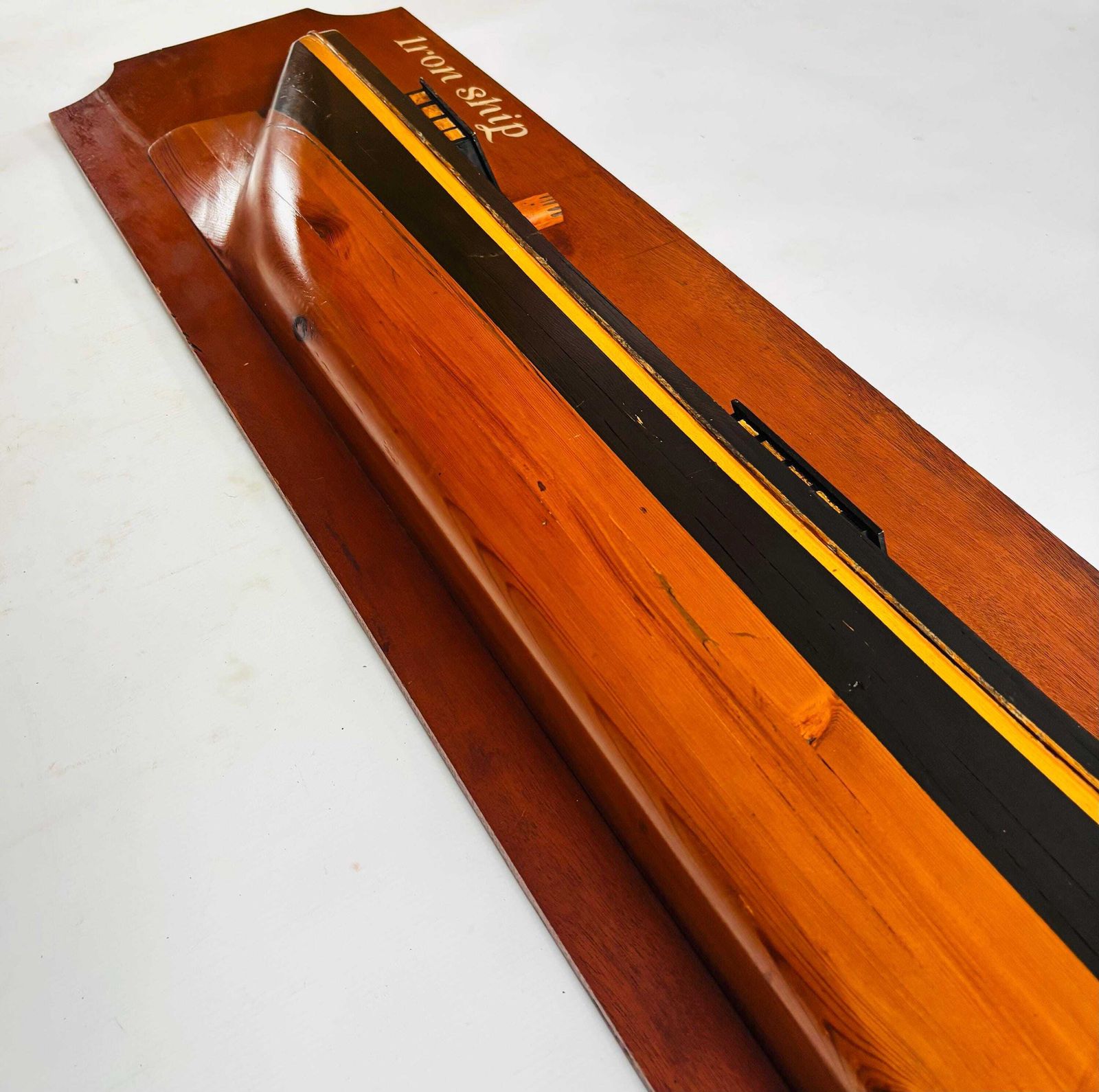 Rare Museum Piece Victorian Ship Half Hull Model: T. Armstrong & Co, 1855 "Hannah"   1.56 M Long photo Art