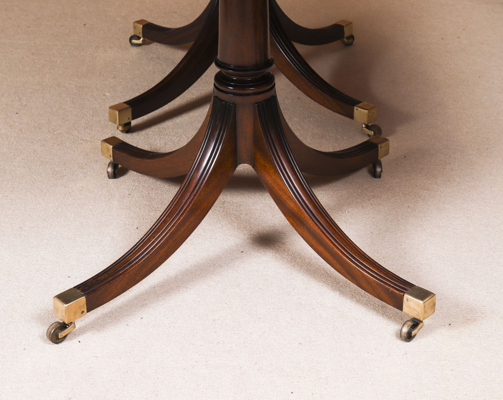 Furniture Vintage 9ft Dining Table Set By William Tillman 20th C photo