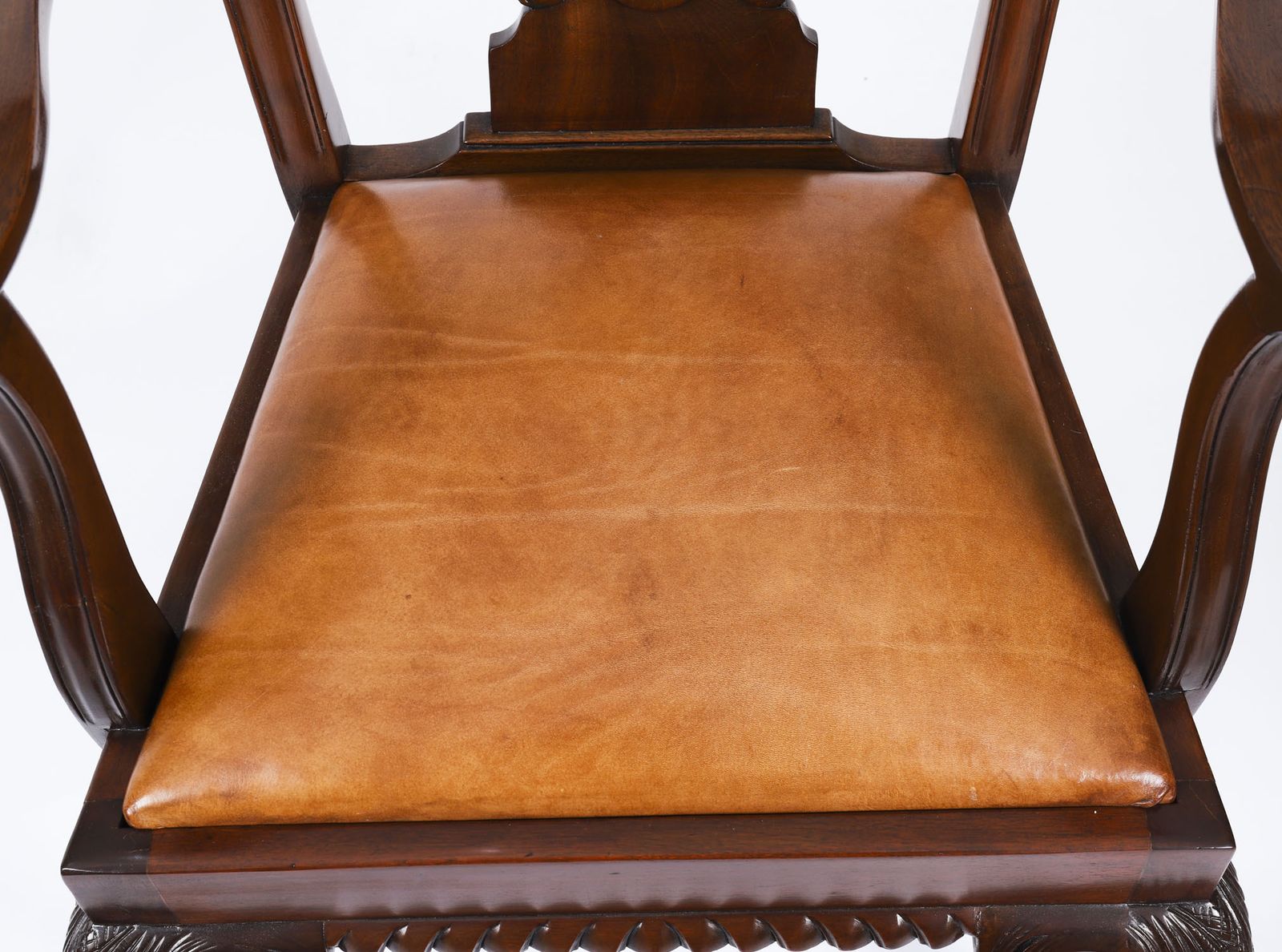 photo furniture Antique Set Of 12 Mahogany Chippendale Dining Chairs Circa 1900