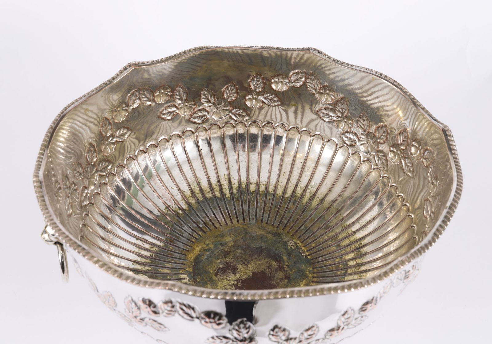 Antique Scottish Napier Clan Silver Plated On Copper Wine Cooler 19th C photo 725.0