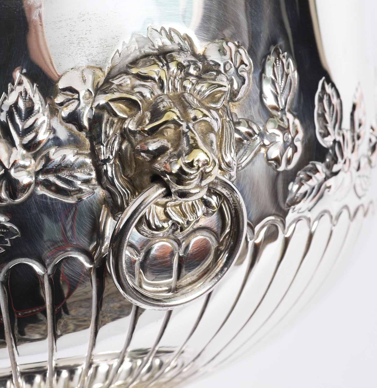 Antique Scottish Napier Clan Silver Plated On Copper Wine Cooler 19th C photo vinterior