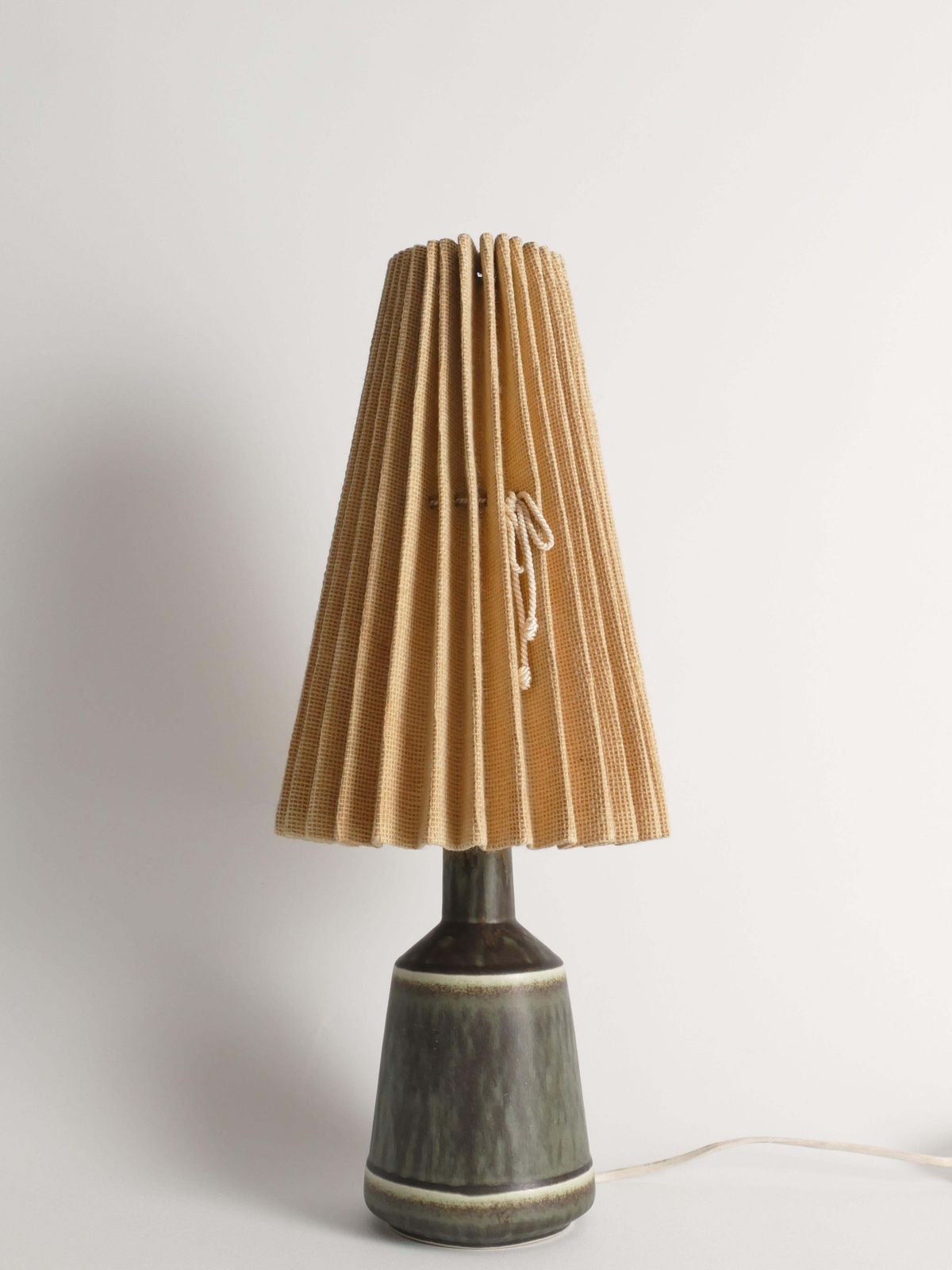 Scandinavian Modern Stoneware Table Lamp, Desiree Stentøj, 1960s photo Lighting