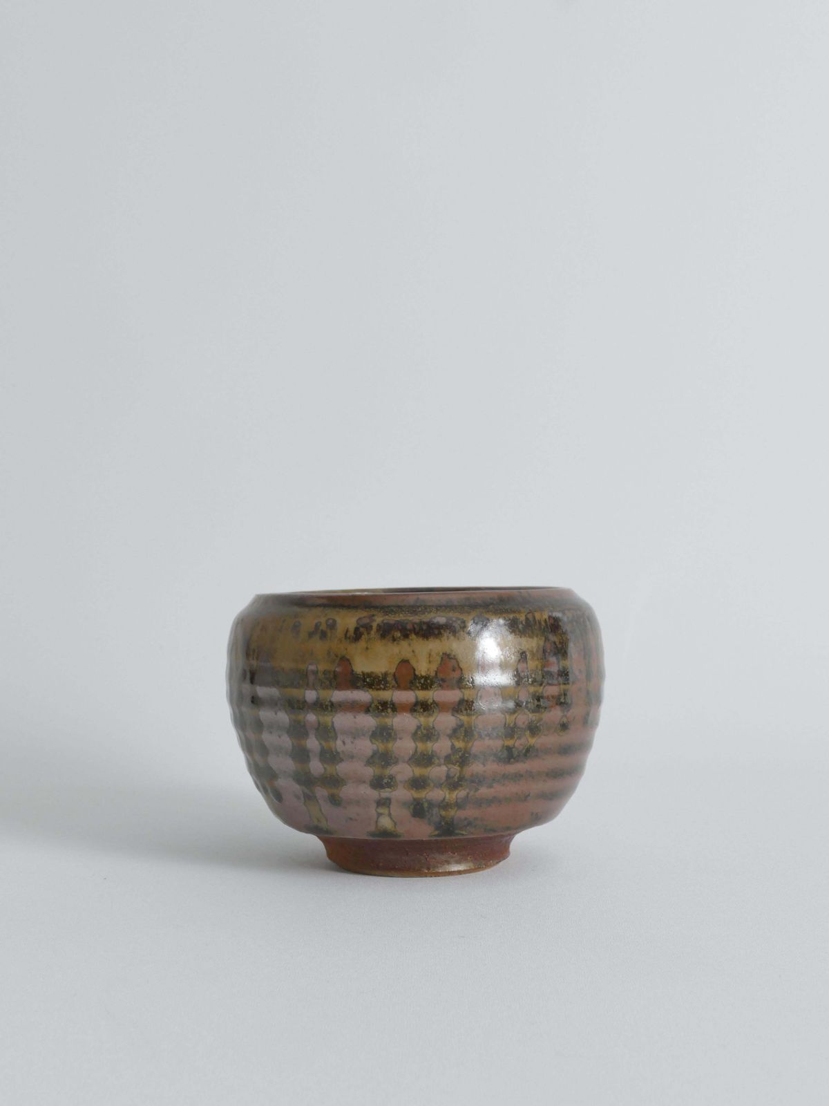Home Decor Midcentury Modern Stoneware Bowl Dripping Motif In The Style Of Margaret Rey photo