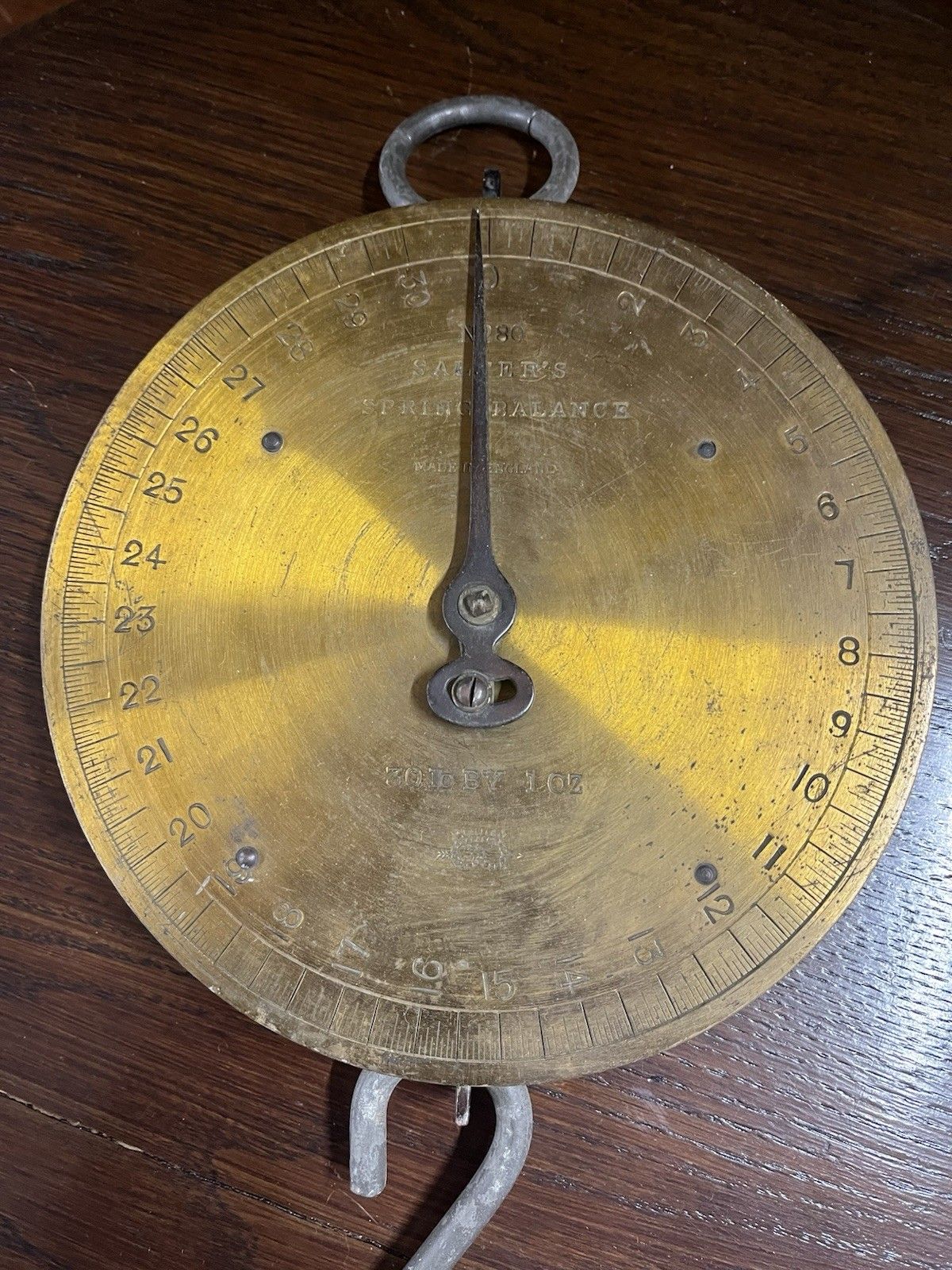 Vintage No.80 Salter’s Spring Balance 301b Scales photo furniture