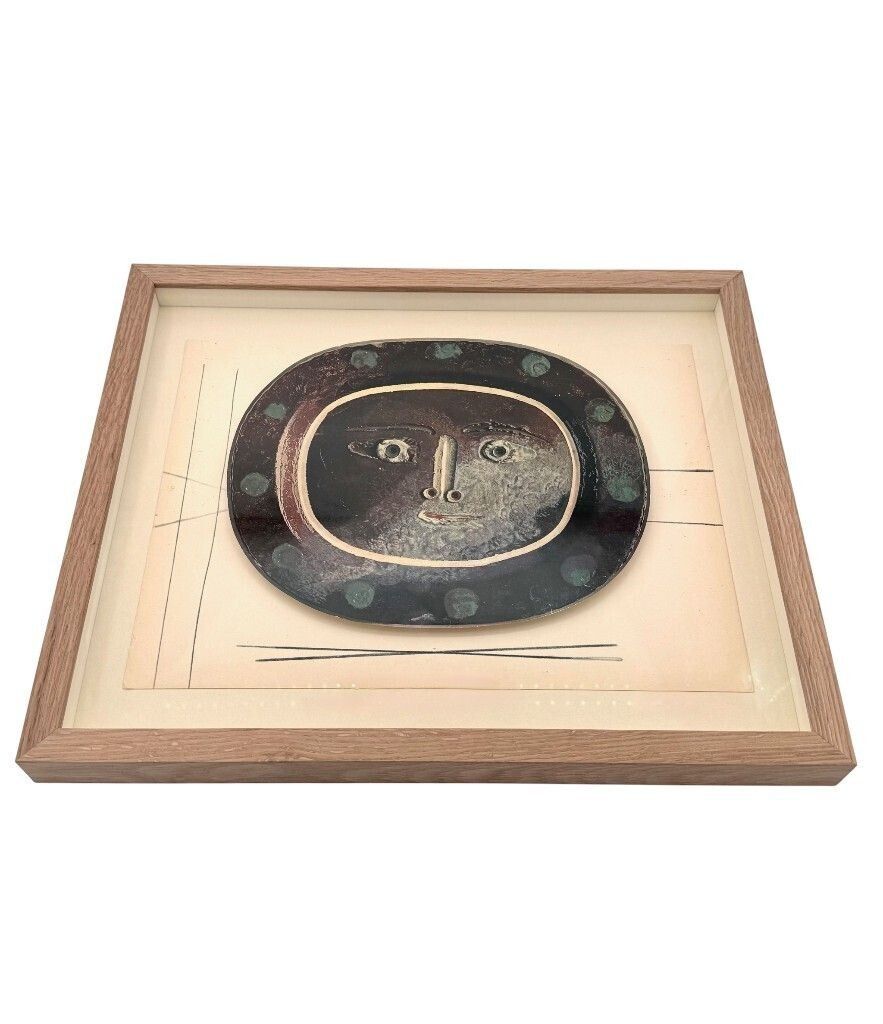 photo for sale A 1948 Framed Lithographic Plate From The Limited Edition “Ceramiques De Picasso”