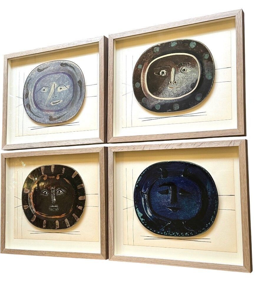 Art A 1948 Framed Lithographic Plate From The Limited Edition “Ceramiques De Picasso” photo