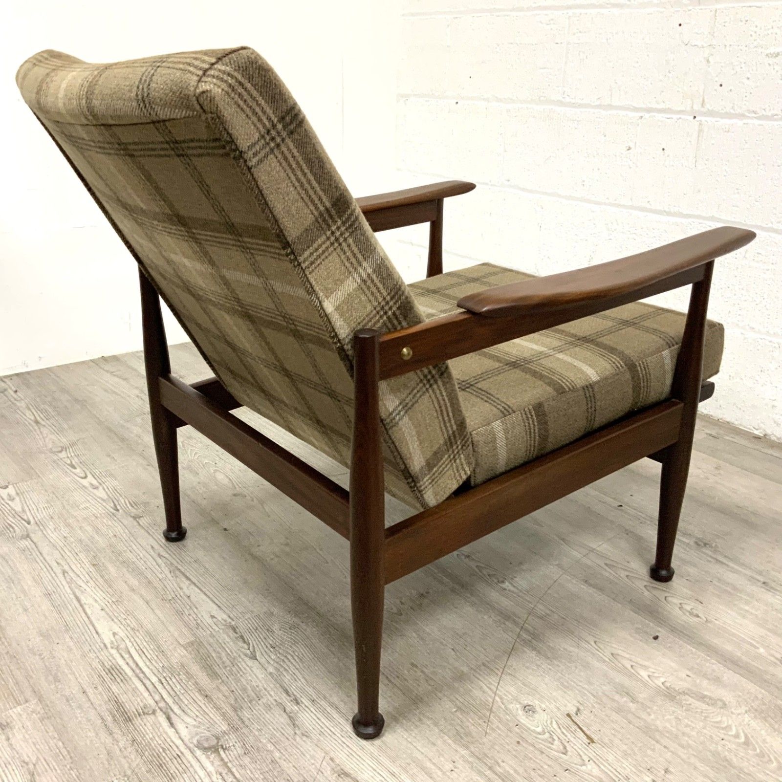 Vintage Guy Rogers Manhatten Reclining Teak Lounge Armchair C. 1960 photo 845.0