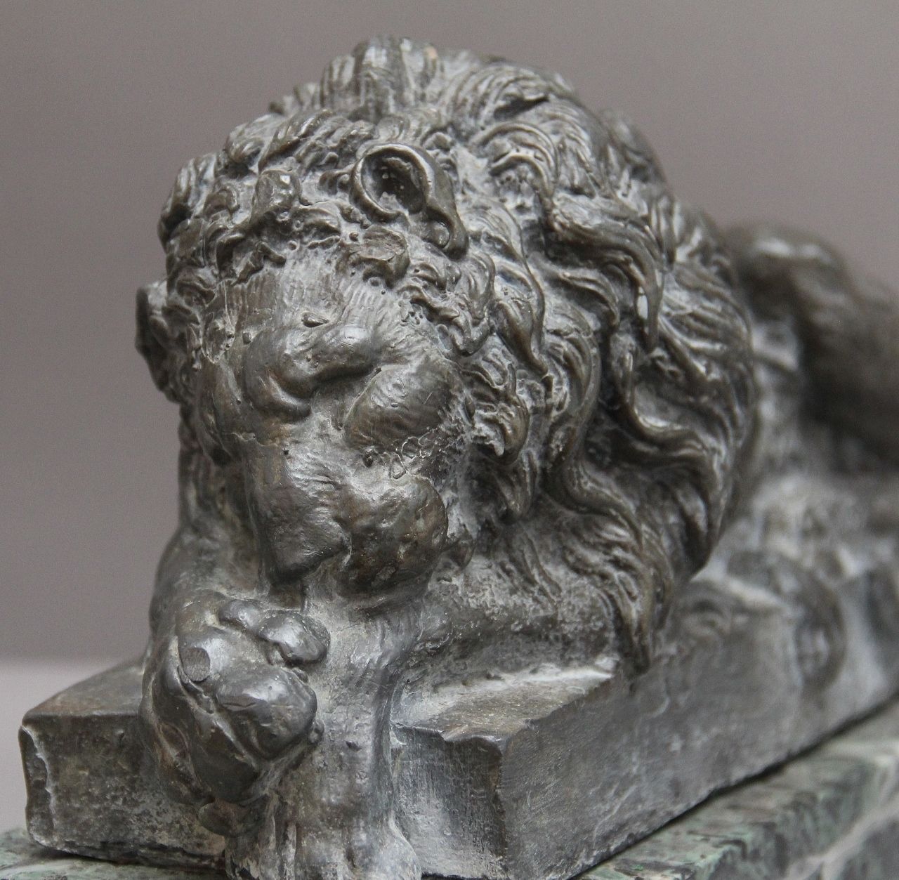 Pair Early 20th Century Grand Tour Models Of The Canova Lions photo vinterior