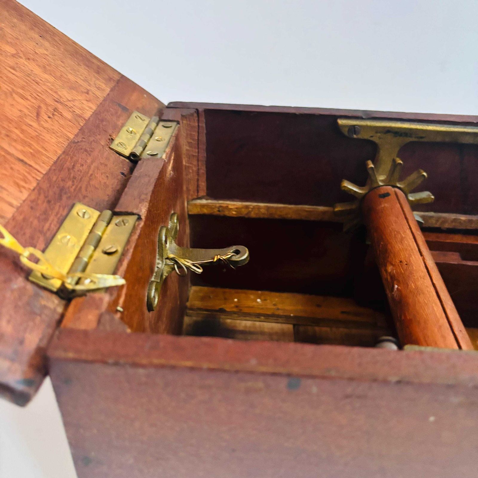 Antique Victorian Willen Cash Drawer: Oak & Brass Shop Display photo vinterior