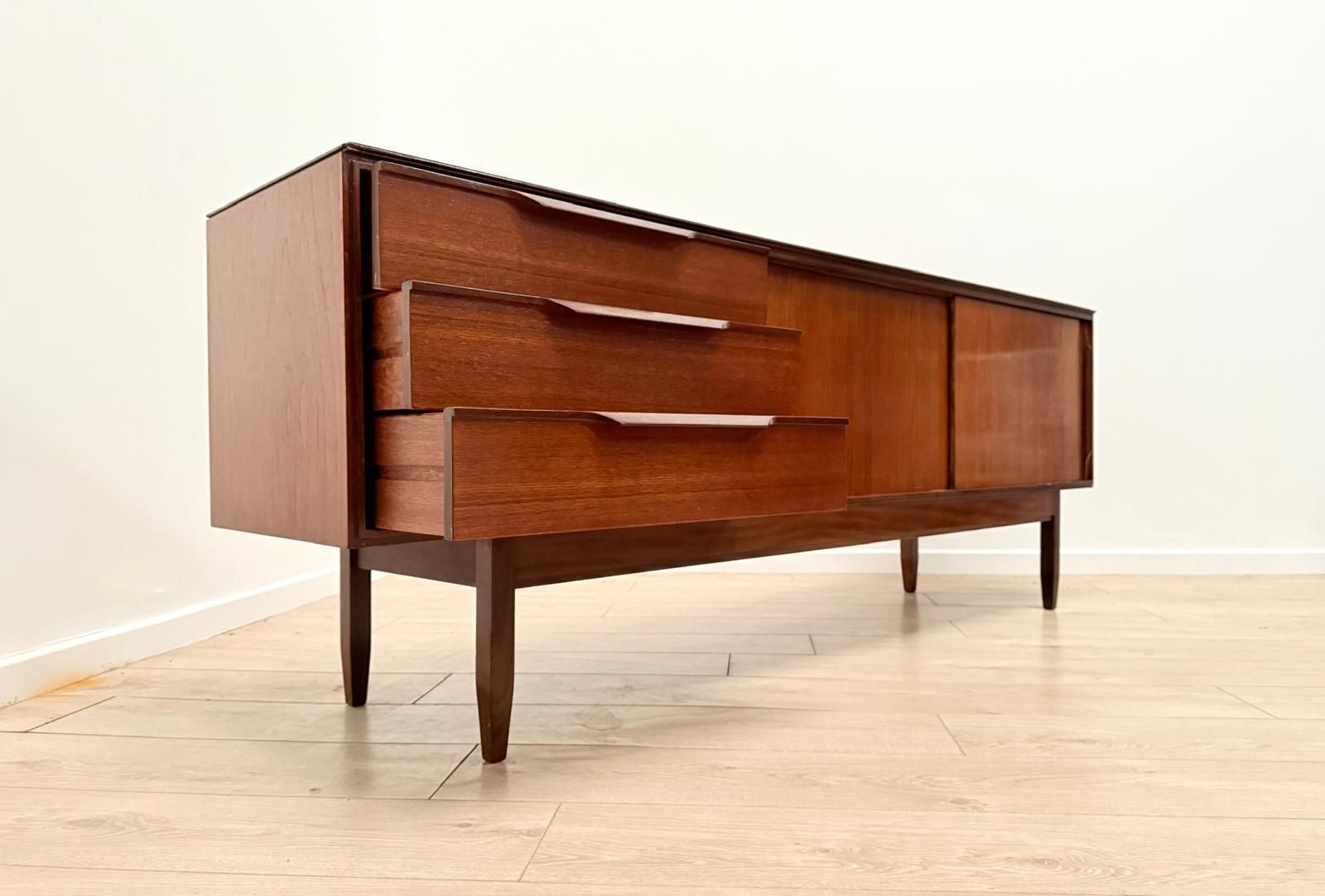 Mid Century Modern White & Newton Sideboard Delivery Available 0099. photo for sale