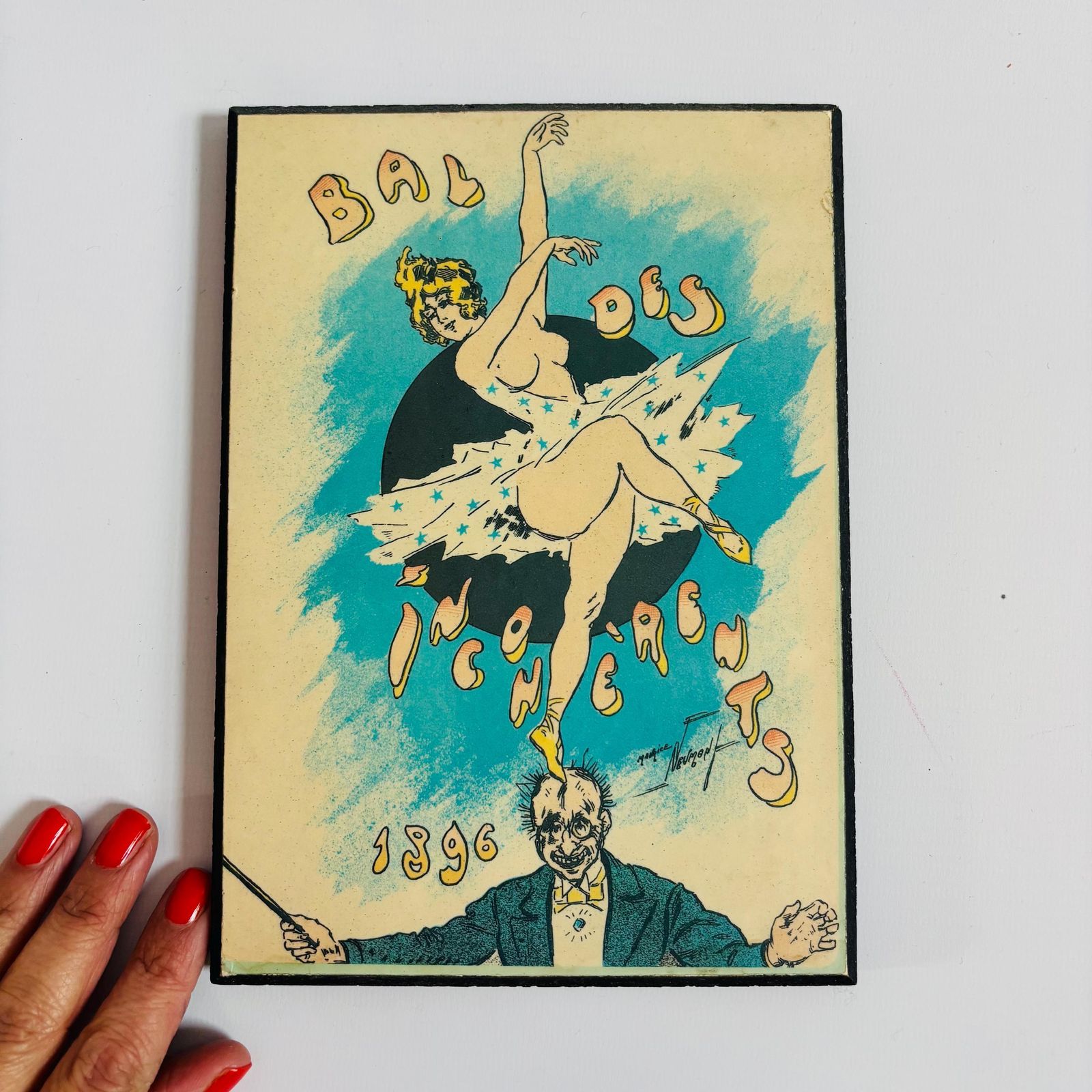 Art Nouveau Cabaret Lithograph: Bal Des Incohèrents, Maurice Neumont photo furniture