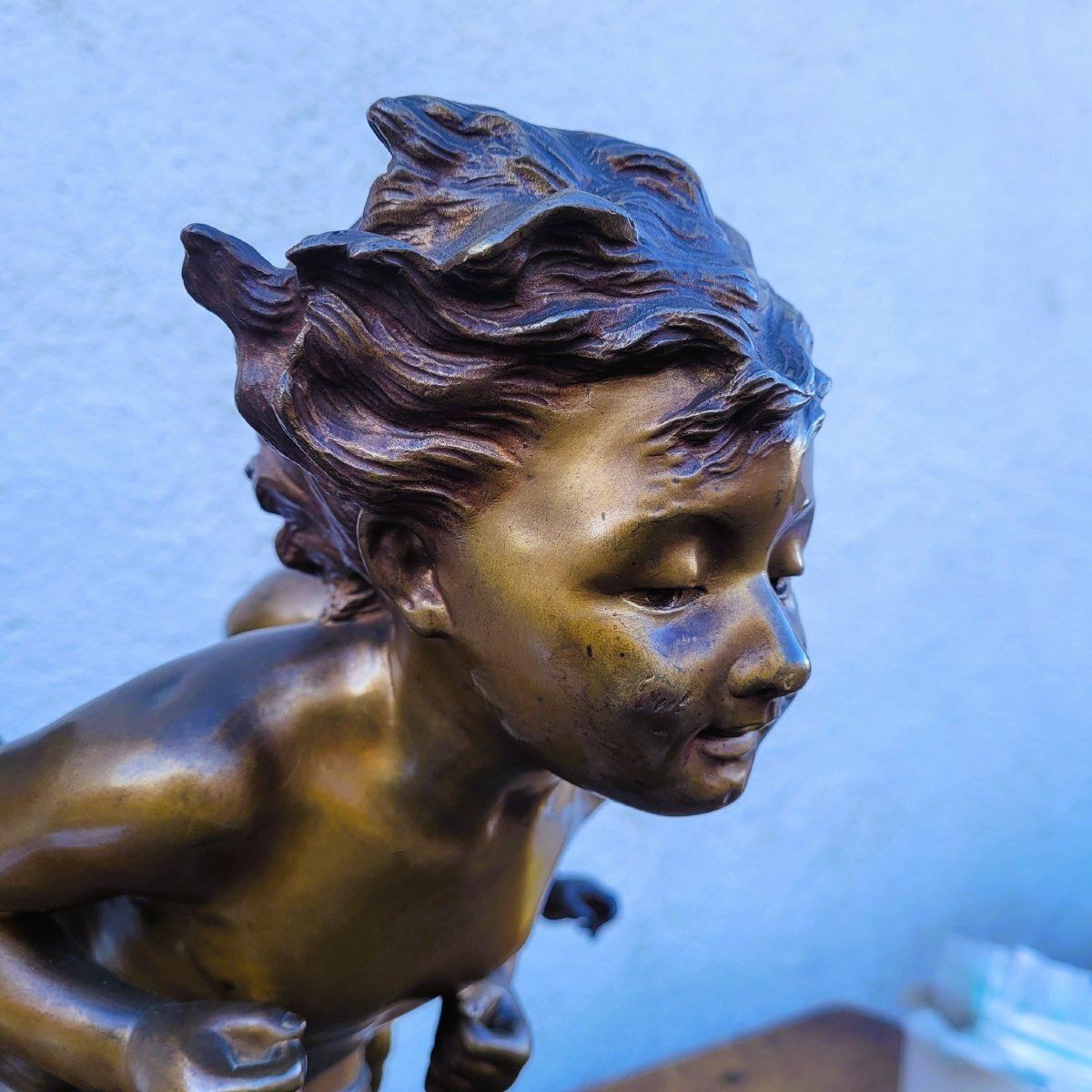 C Monginot, 3 Putti, Signed Bronze, Late 19th/Early 20th Century photo 2350.0