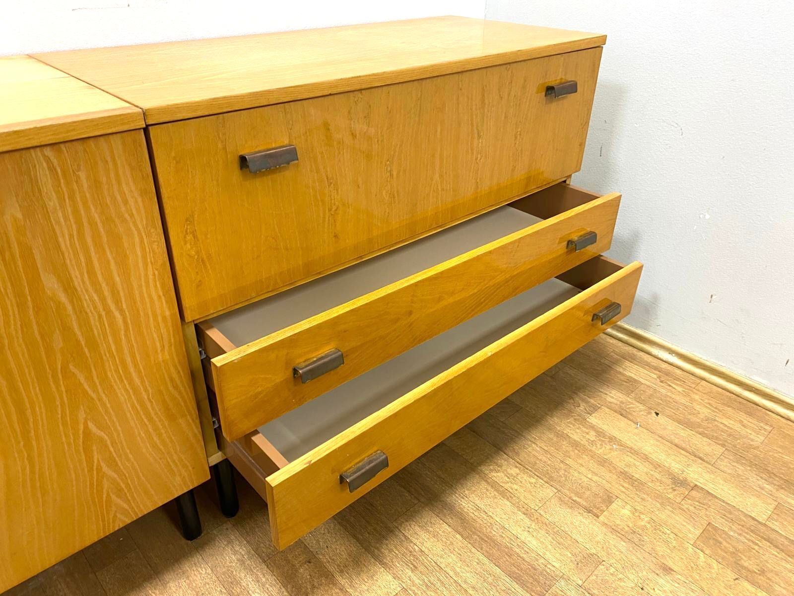 Retro Chests Of Drawers Interior, 1960s (Czech Design) photo Furniture