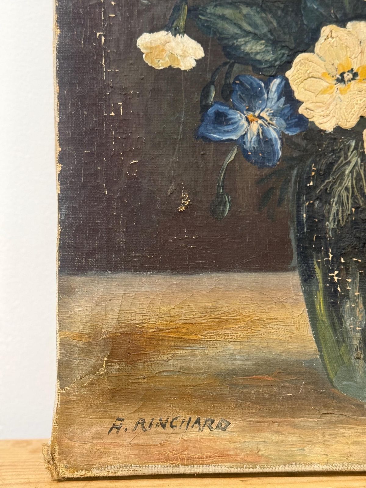 Antique Floral Still Life Oil Painting photo 195.0