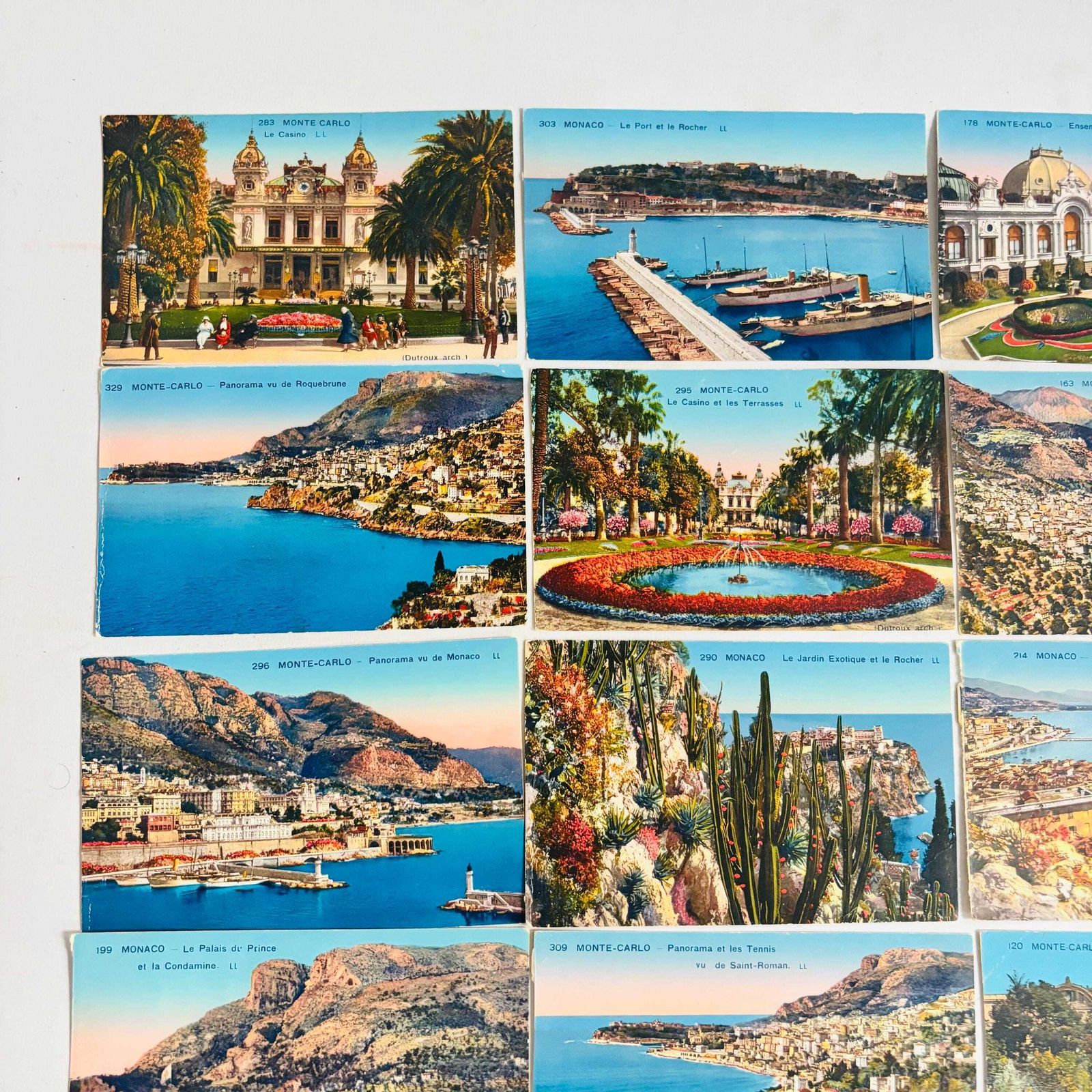 Vintage Monaco Postcards, 1950s French Riviera Views, Set Of 12 photo vinterior