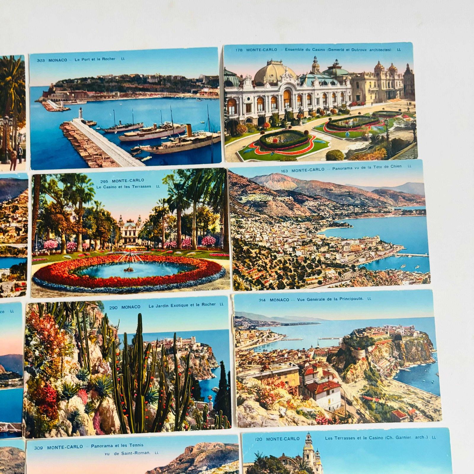 photo vintage Vintage Monaco Postcards, 1950s French Riviera Views, Set Of 12