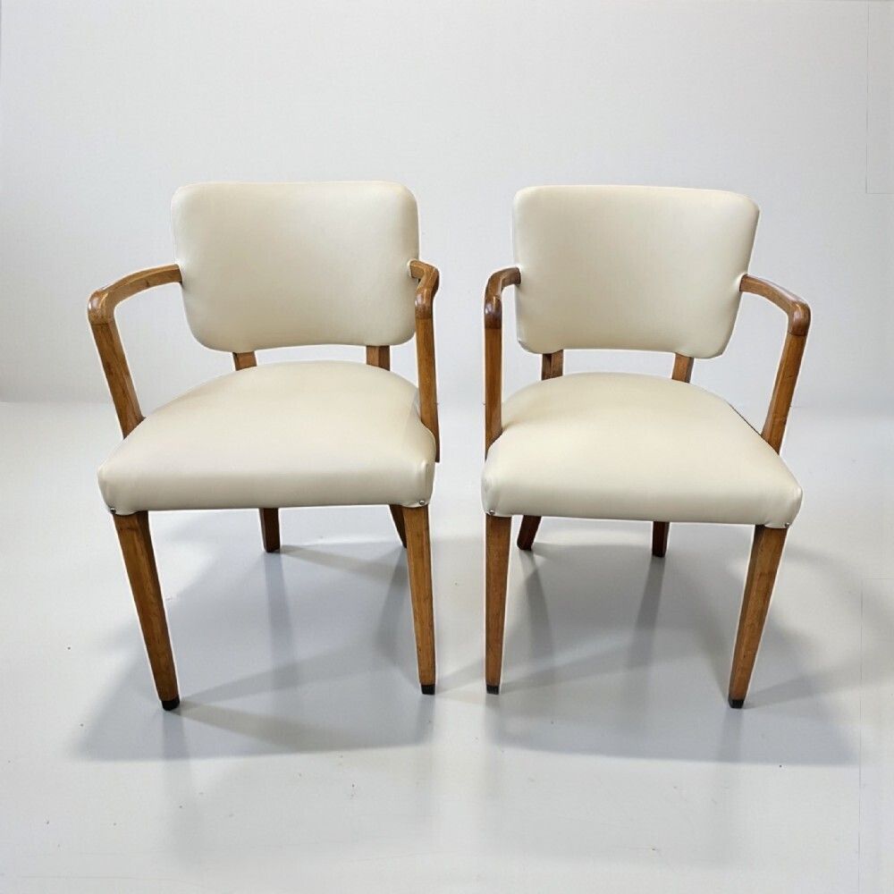 Pair Of Art Deco Side Chairs, 1930s photo for sale