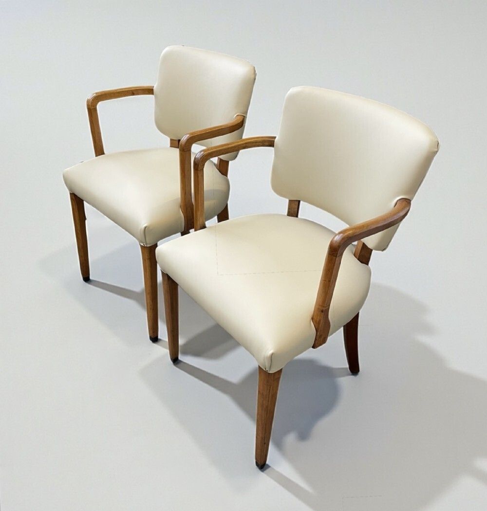Pair Of Art Deco Side Chairs, 1930s photo Furniture