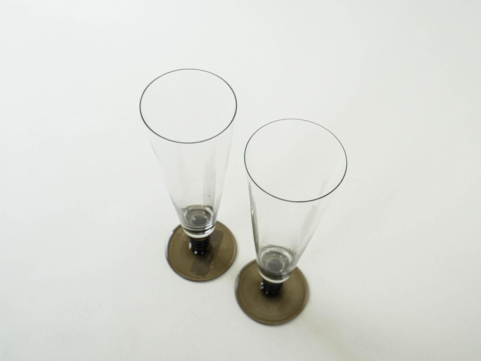 Pair Of Champagne Glasses, Italian Design, 1970s, Production: Italy photo vinterior