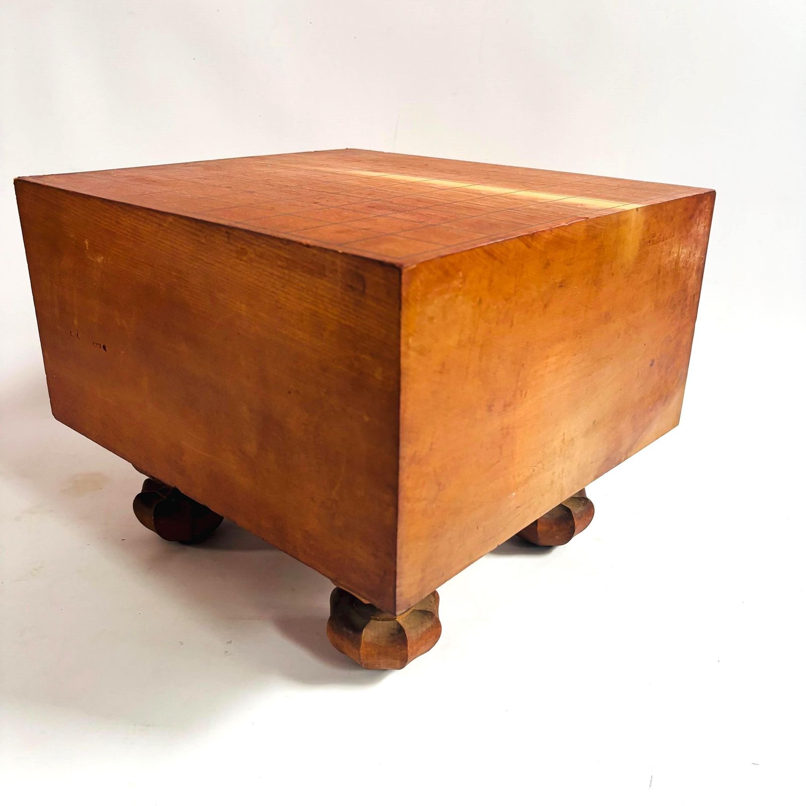 Antique Kaya Wood Go Table: 100 Year Old Wood Japanese Board photo furniture