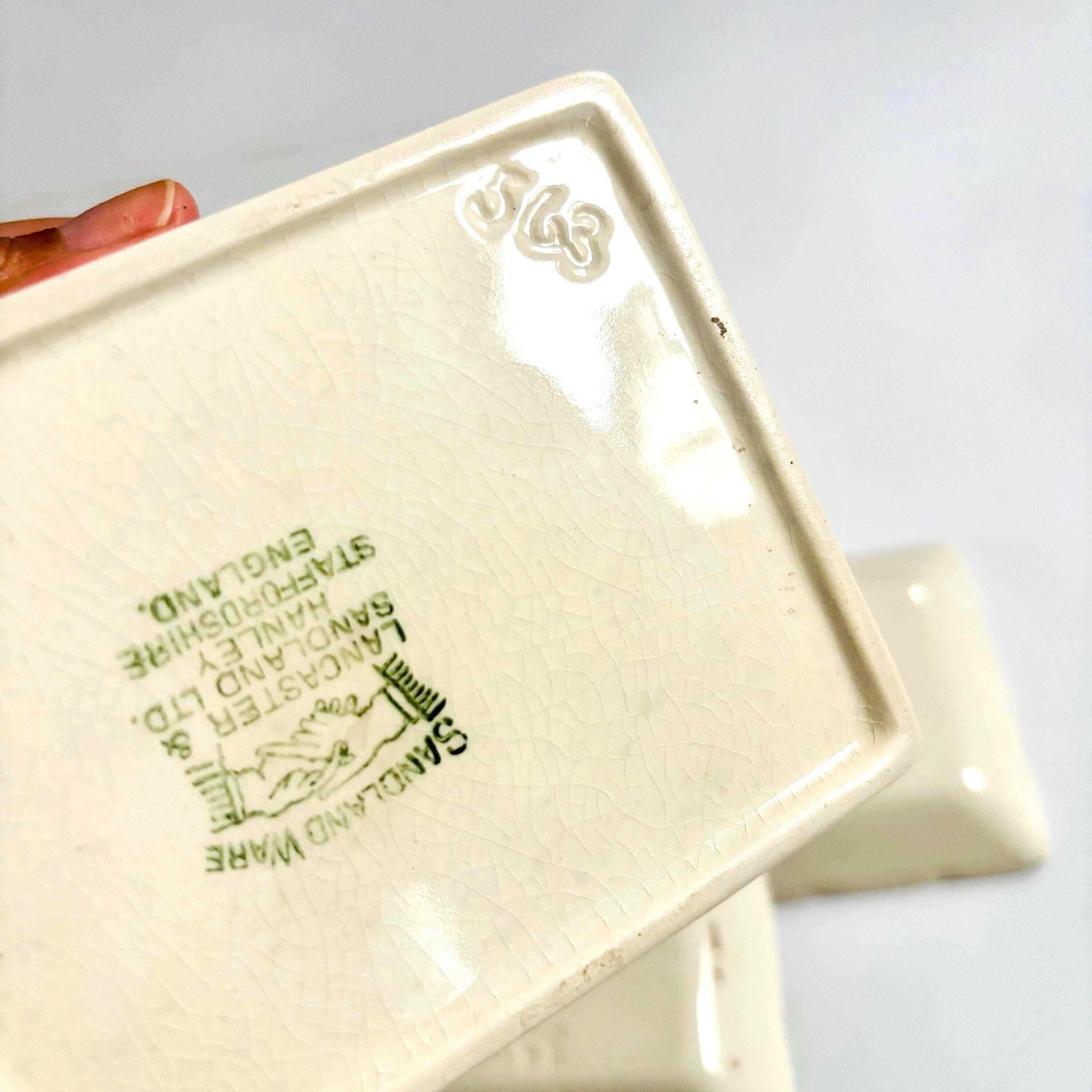 Vintage Sandland Ware Ships Pin Tray Set: Staffordshire Pottery Trinket Dishes photo furniture