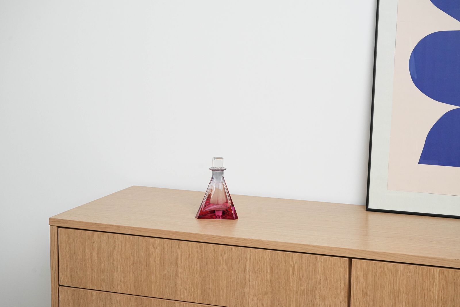 Triangular Glass Carafe, 1970s, Manufactured In Czechoslovakia photo furniture