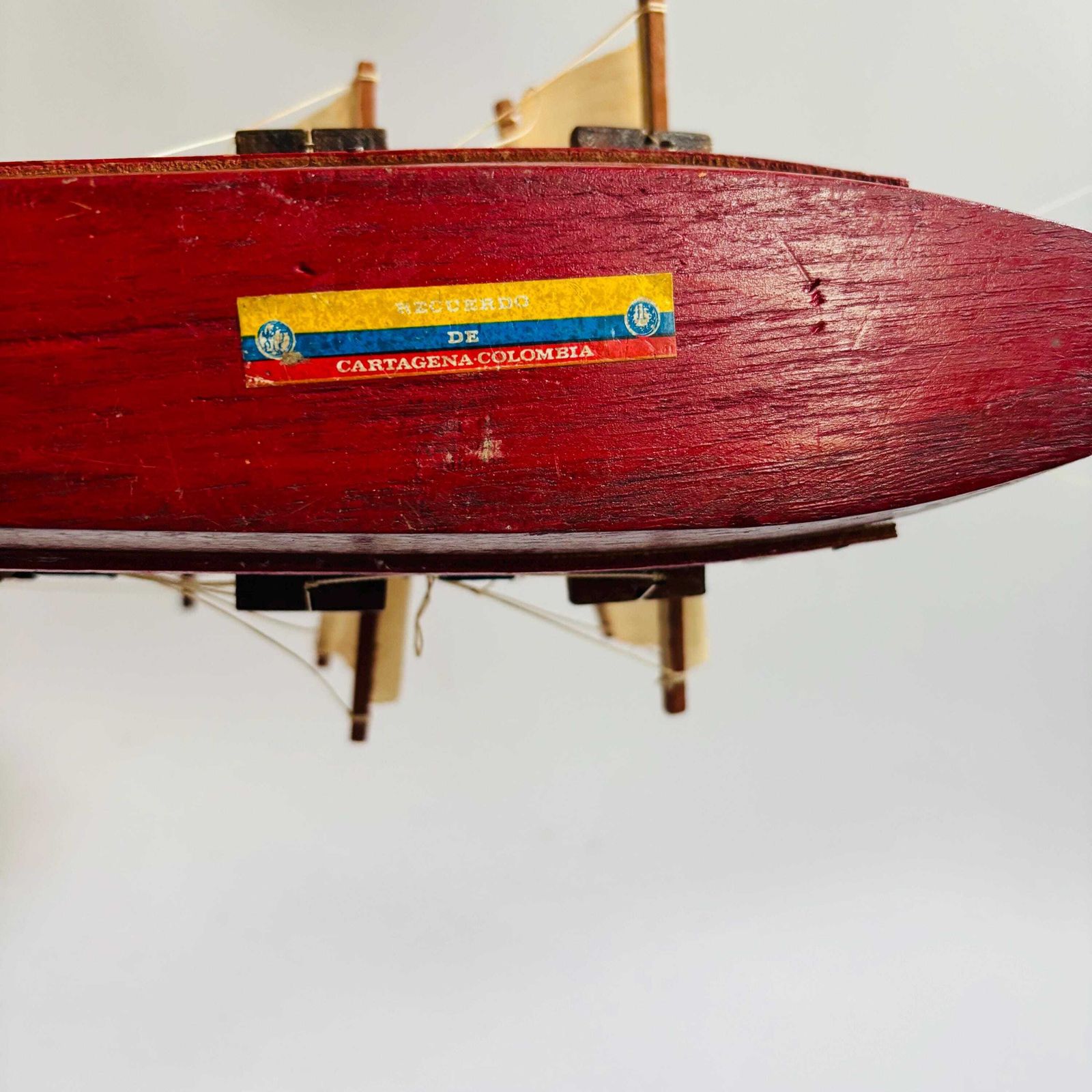 Antique Colombian Galleon Ship: Folk Art Maritime Decor photo Home Decor