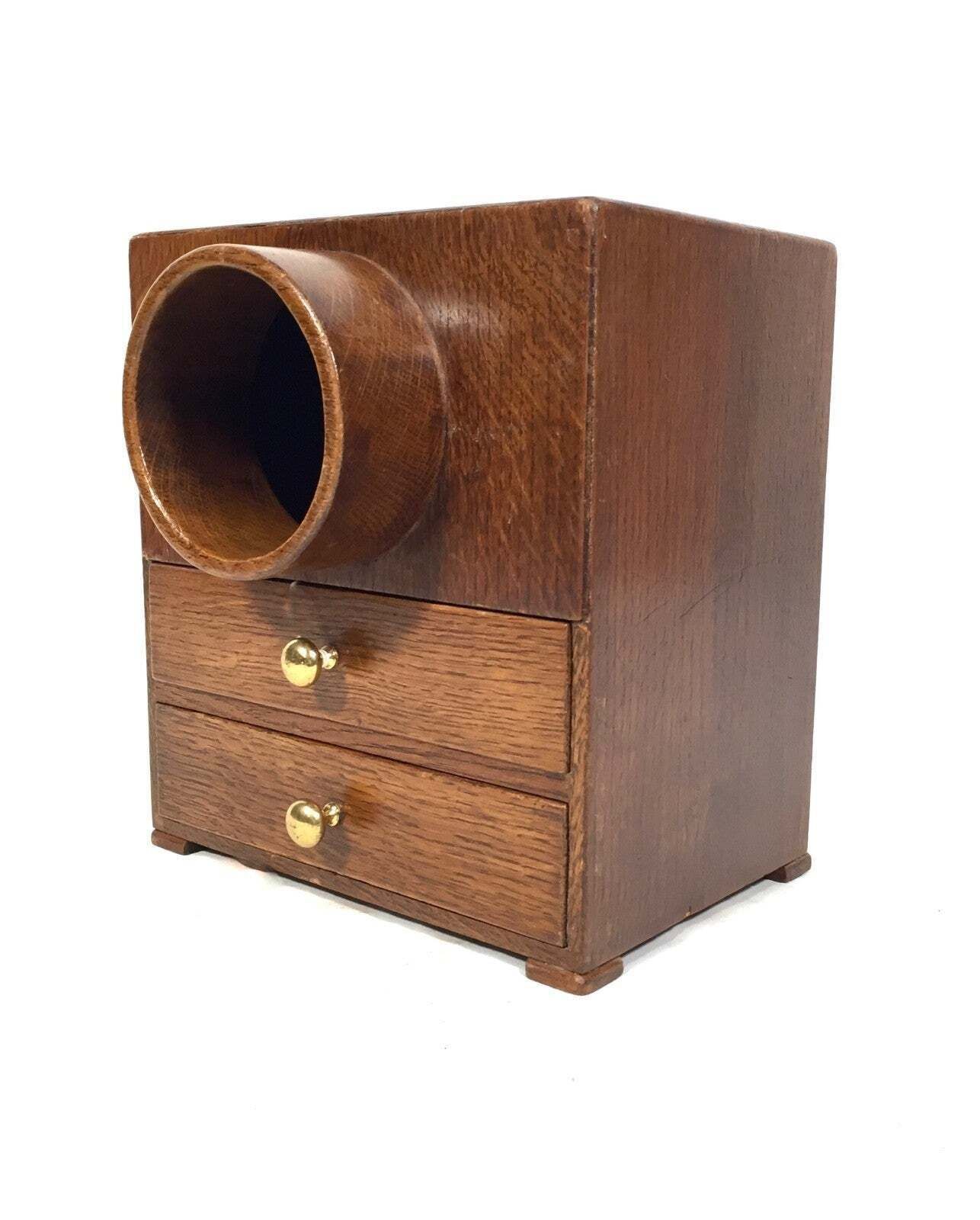 Antique 20th Century Victorian Wooden Secret Masonic Ballot Box / Voting C.1920 photo Home Decor