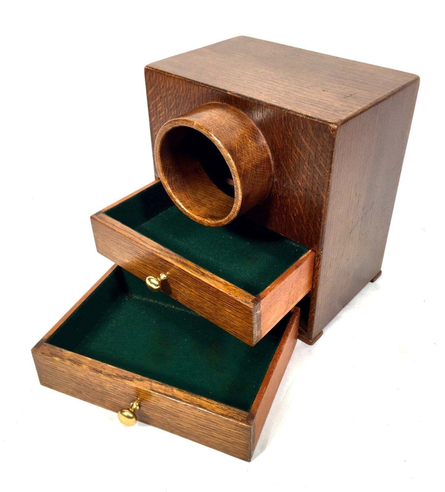Antique 20th Century Victorian Wooden Secret Masonic Ballot Box / Voting C.1920 photo vinterior