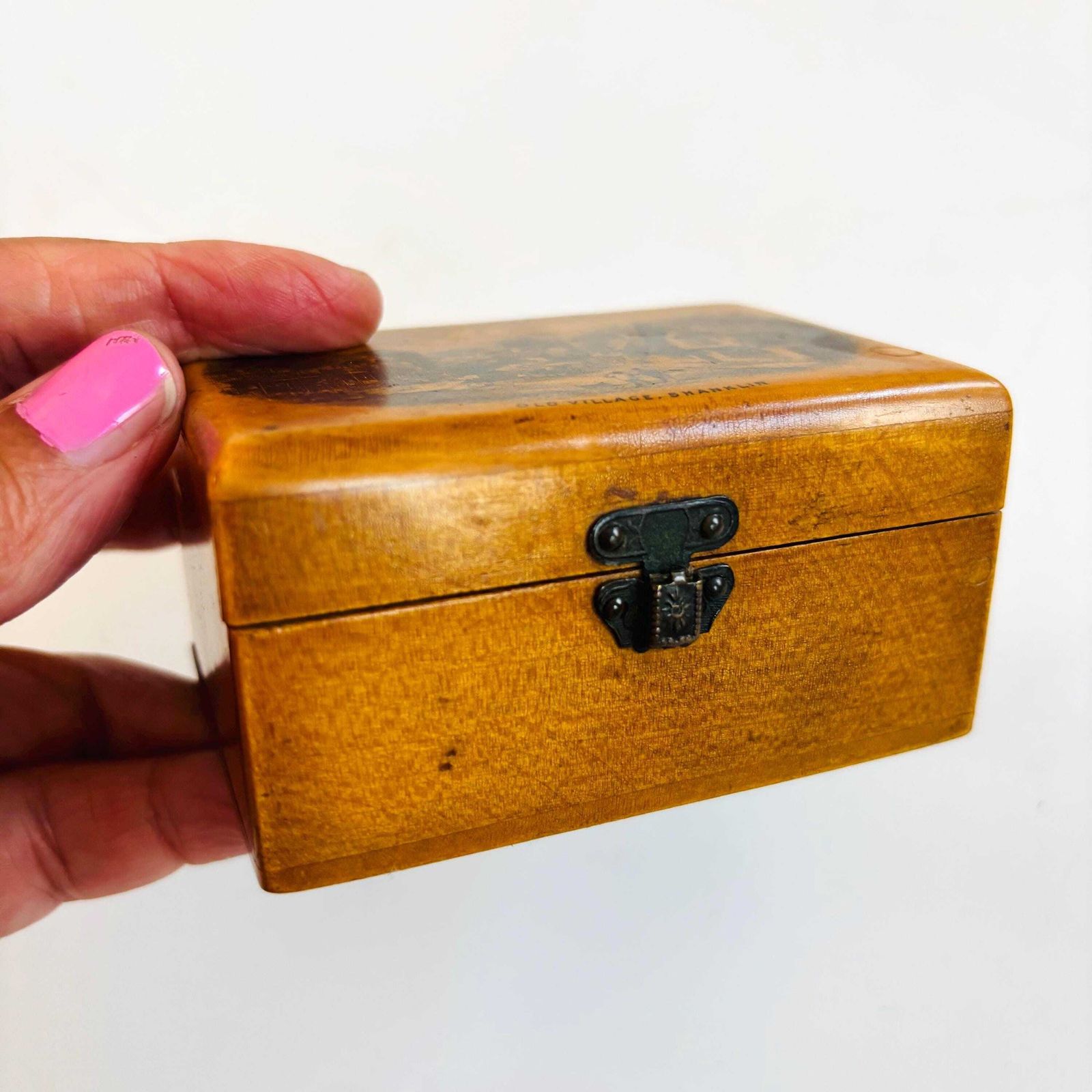 photo for sale Rare 1910s Lachenal Concertina: English Mahogany Squeeze Box, Sold As Seen