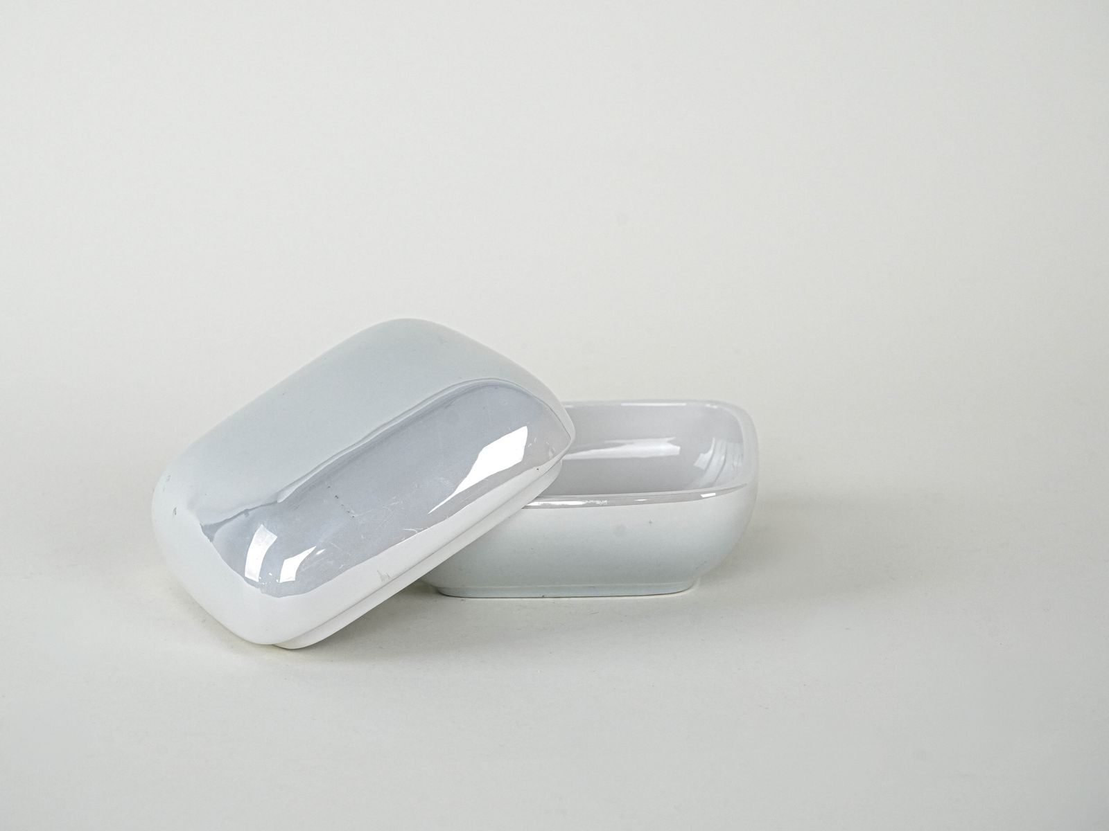 Porcelain Box, Italian Design, 1970s, Manufactured In Italy photo Home Decor