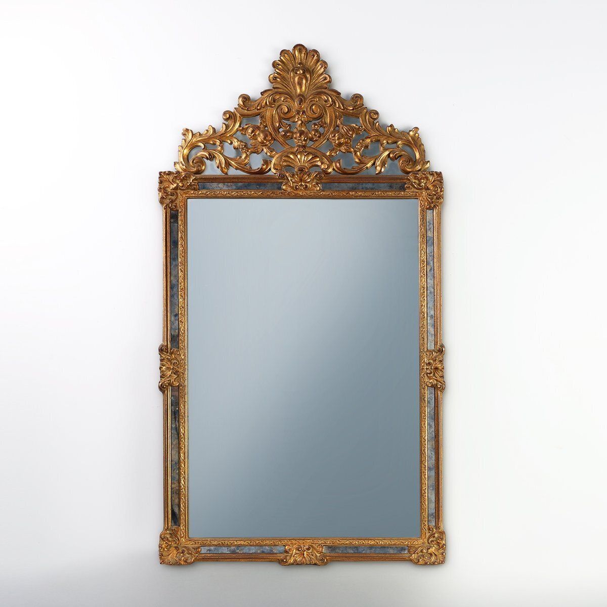 20th Century Baroque Revival Mirror In Gilded Resin From Deknudt, Belgium, 1950s
