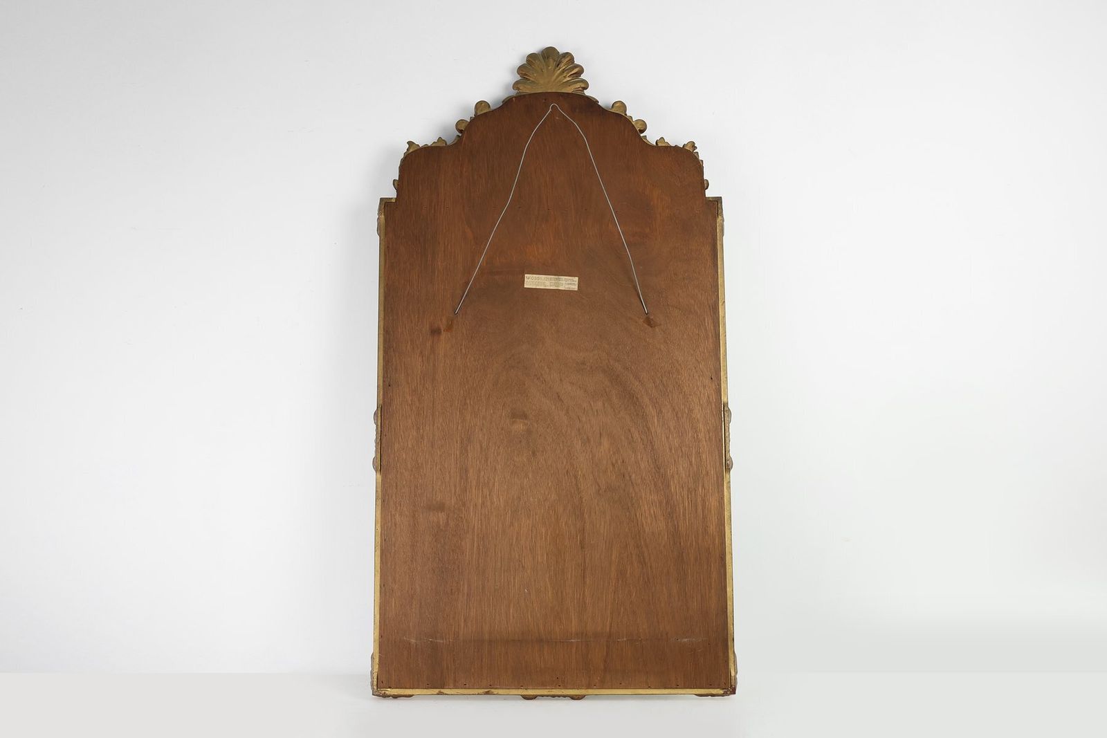 Home Decor 20th Century Baroque Revival Mirror In Gilded Resin From Deknudt, Belgium, 1950s photo
