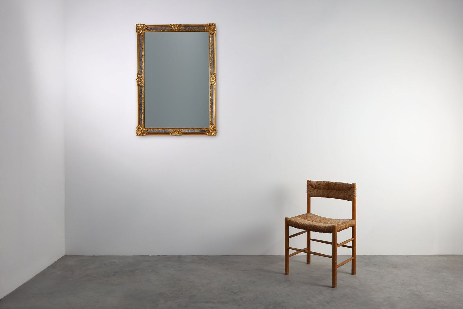 20th Century Baroque Revival Mirror In Gilded Resin From Deknudt, Belgium, 1950s photo Home Decor