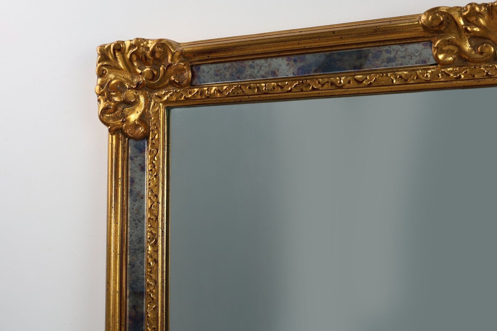 20th Century Baroque Revival Mirror In Gilded Resin From Deknudt, Belgium, 1950s photo buy