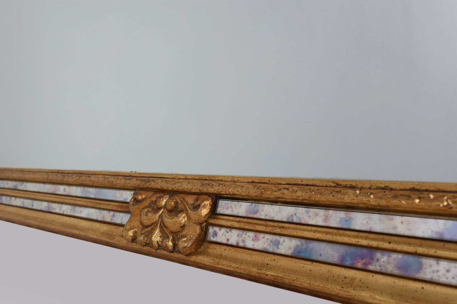 Baroque Revival Mirror In Gilded Resin From Deknudt, Belgium, 1950s photo buy