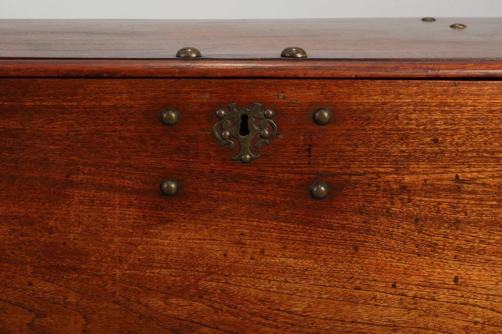 Antique 19th Century Dutch Teak Blanket Chest, Netherlands photo furniture
