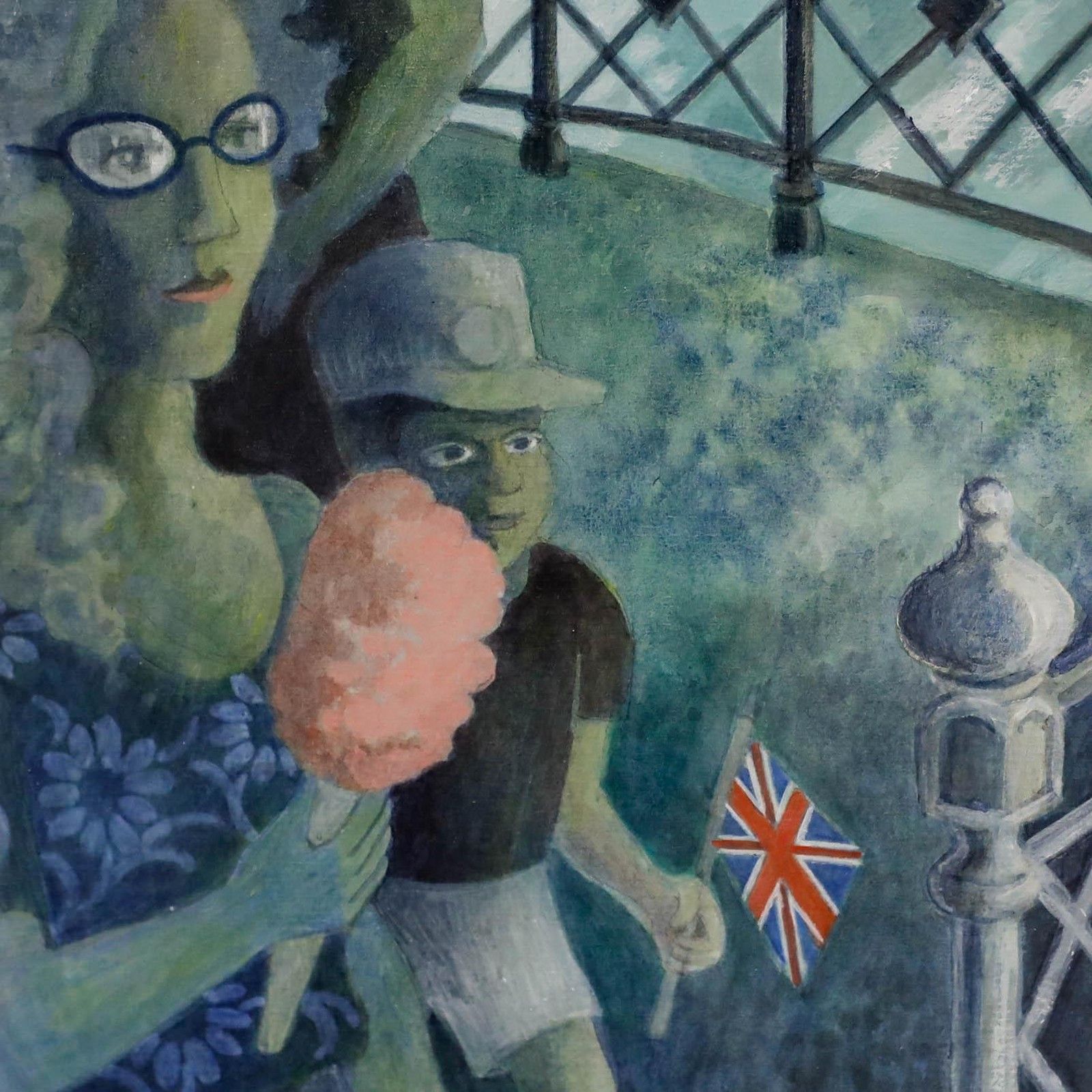 Valerie Falla (B.1931) Acrylic, I Brought You Here To Enjoy Yourself photo Art