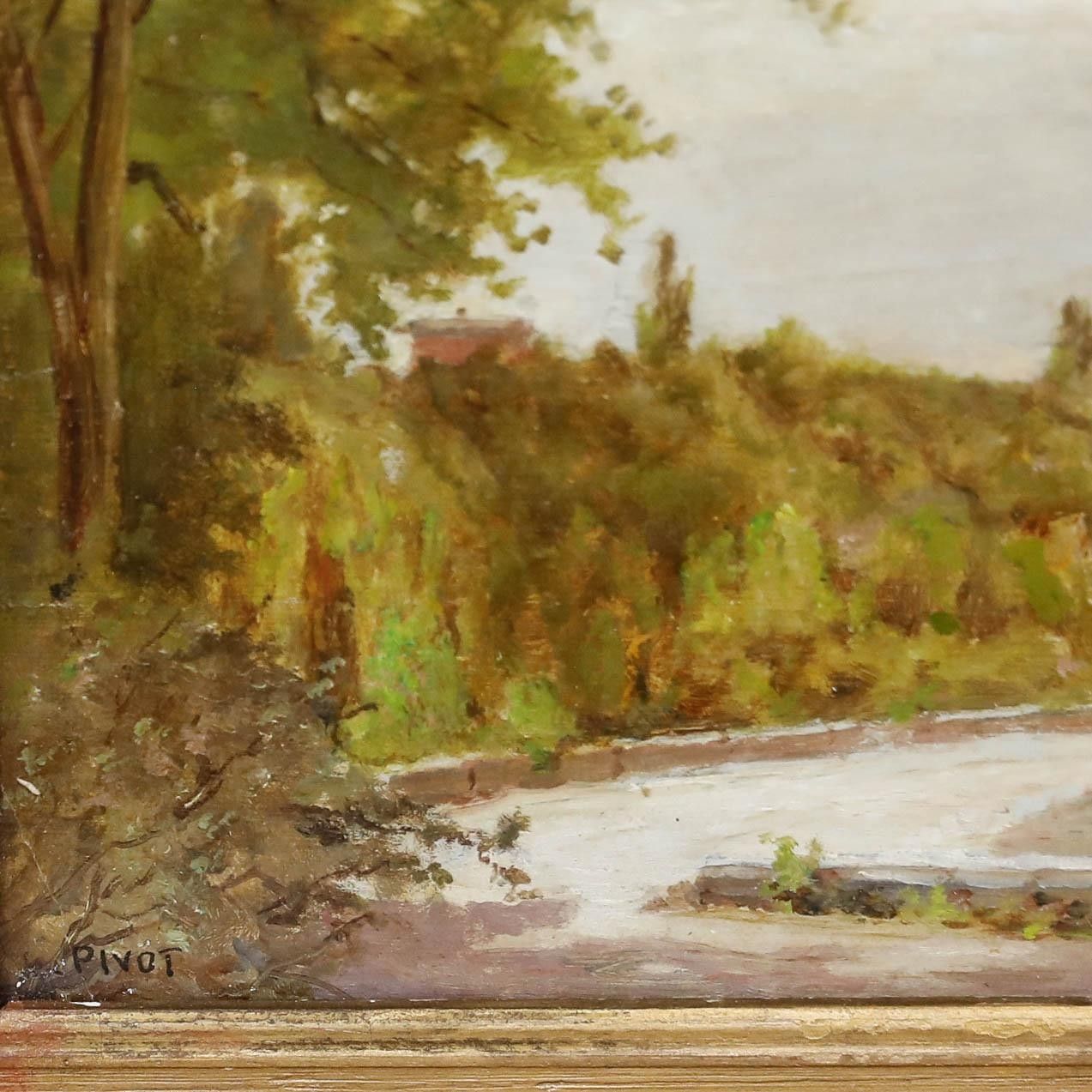Louis Pivot Early 20th Century Oil, River Scene photo vinterior