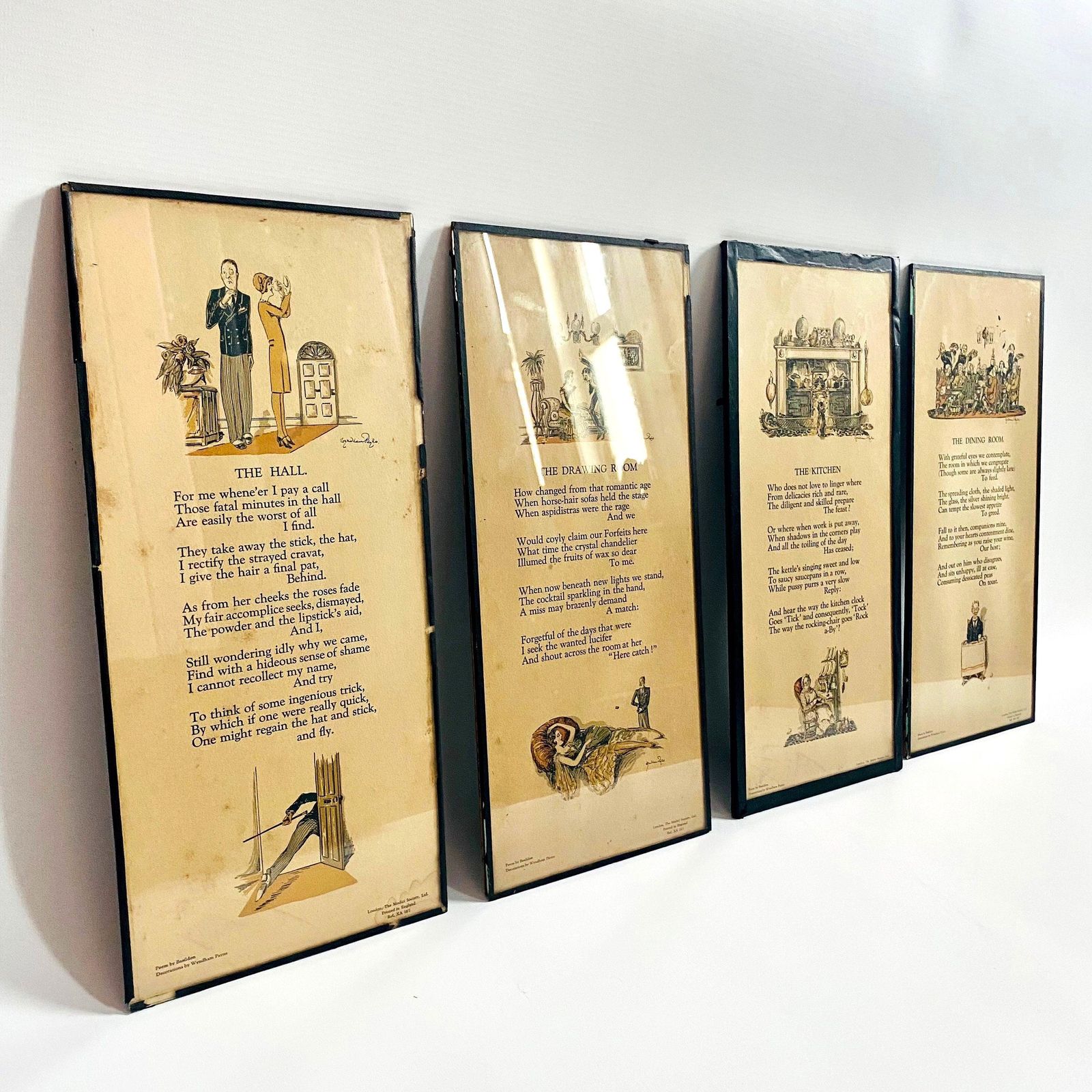 Art Deco Wyndham Payne Prints: 1930s London Medici Society, Set Of 4 photo vinterior
