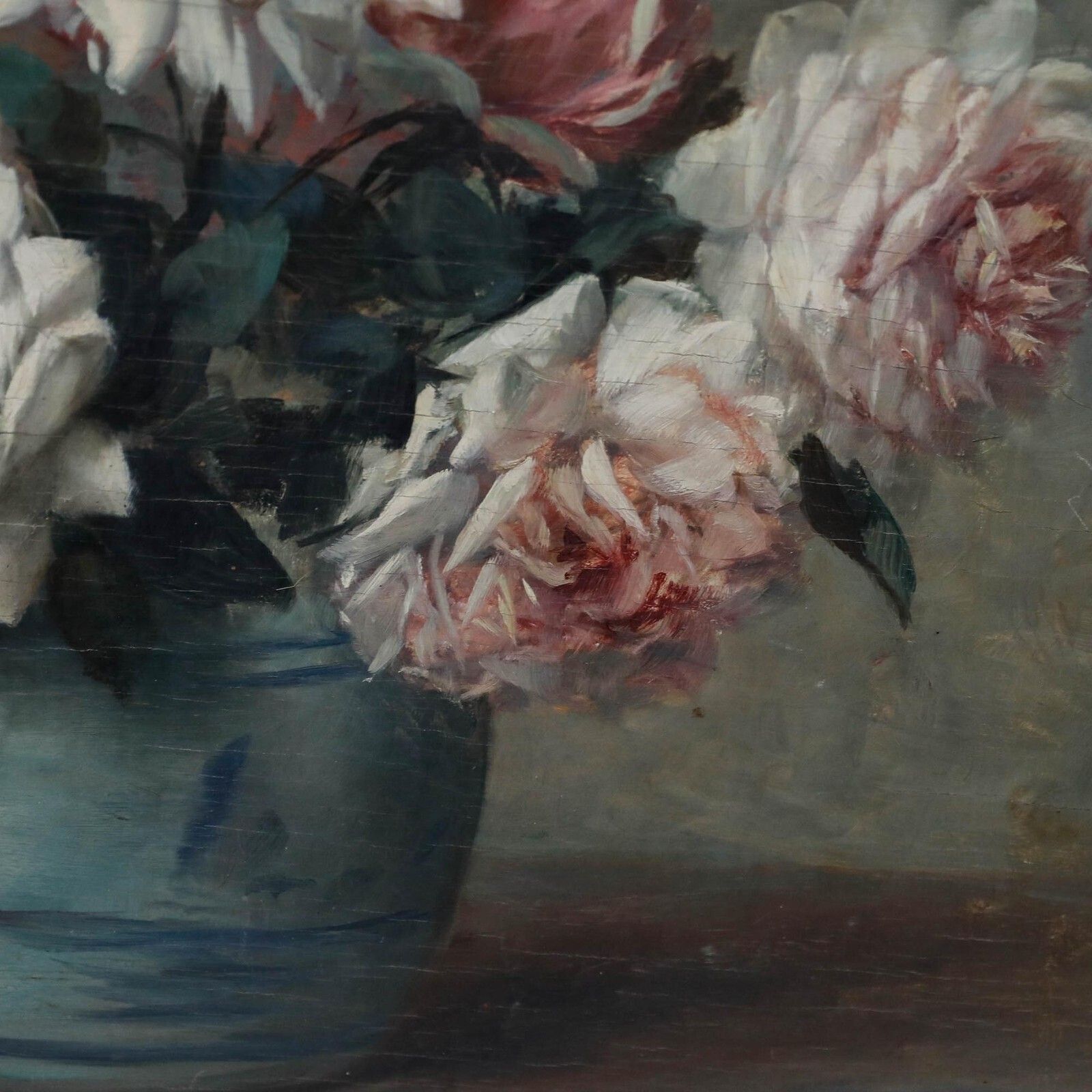 Frans Kops (1873 1951) Early 20th Century Oil, Roses In A Vase photo Art