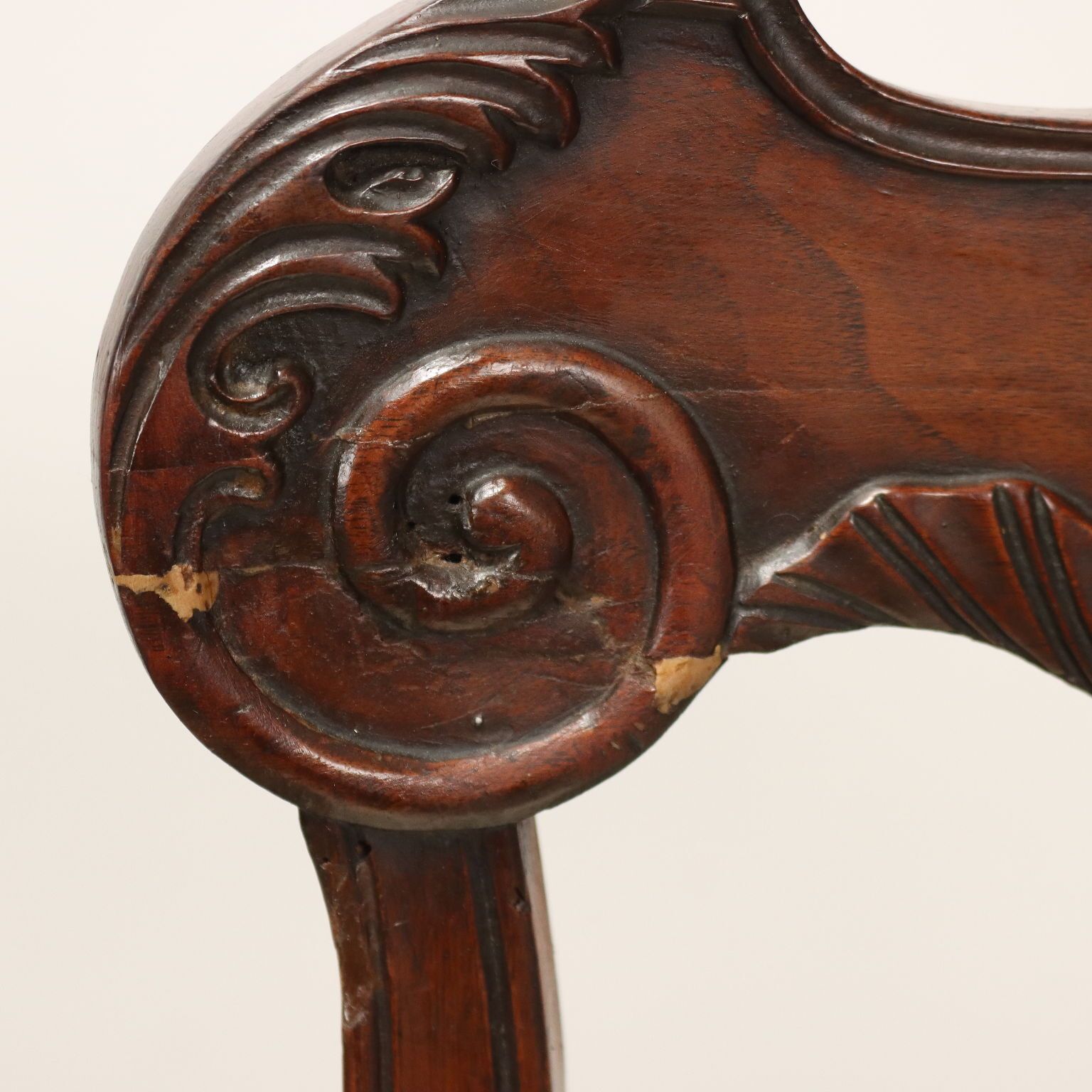 Antique Chairs Restoration Period Carved Mahogany XIX Century photo vinterior