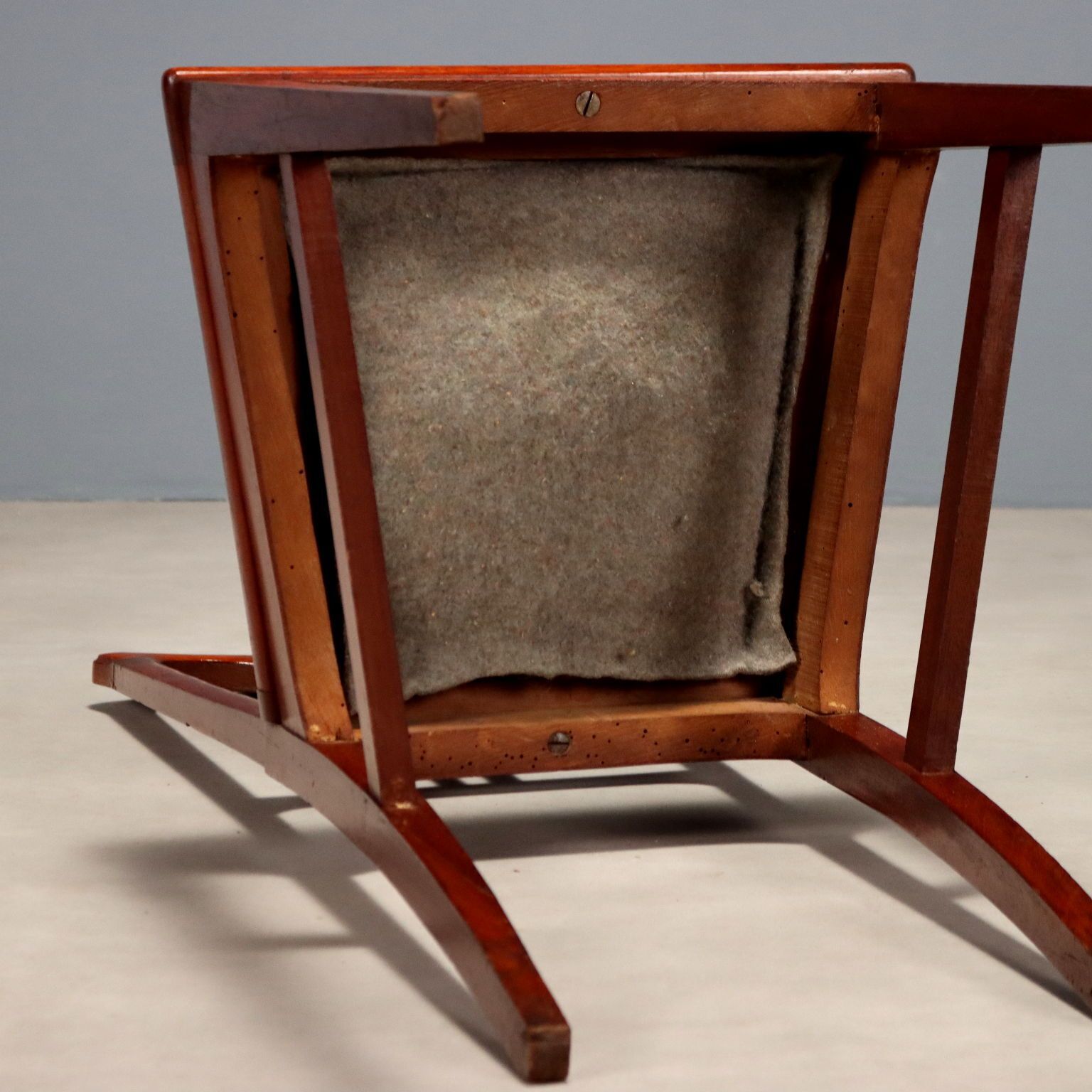 Art Nouveau Chairs Mahogany Fabric Padding XX Century photo buy
